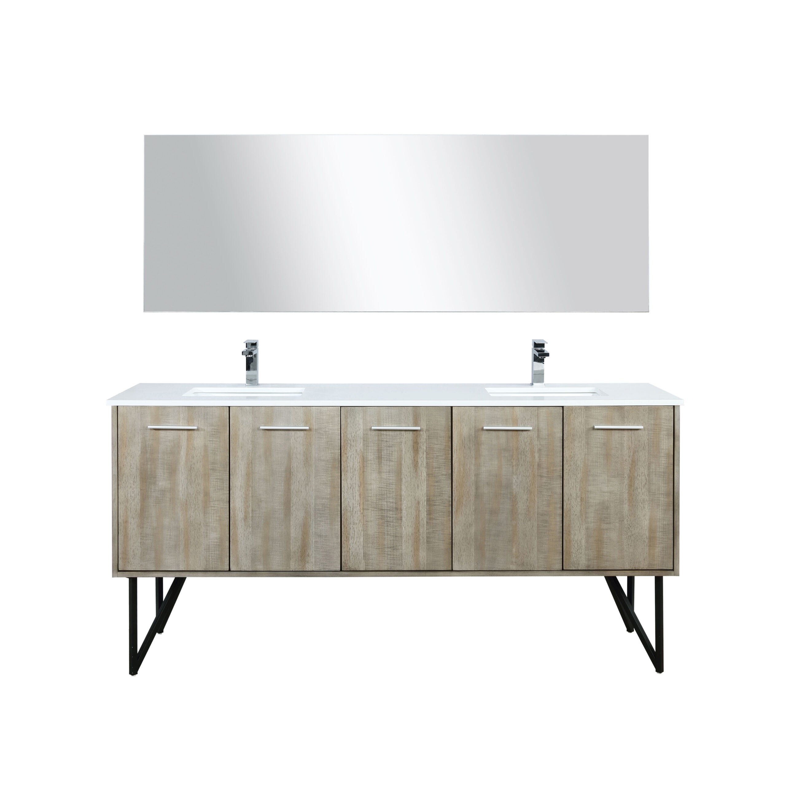 Lancy 72 in W x 20 in D Rustic Acacia Double Bath Vanity