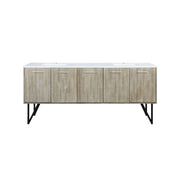 Lancy 80 in W x 20 in D Rustic Acacia Double Bath Vanity