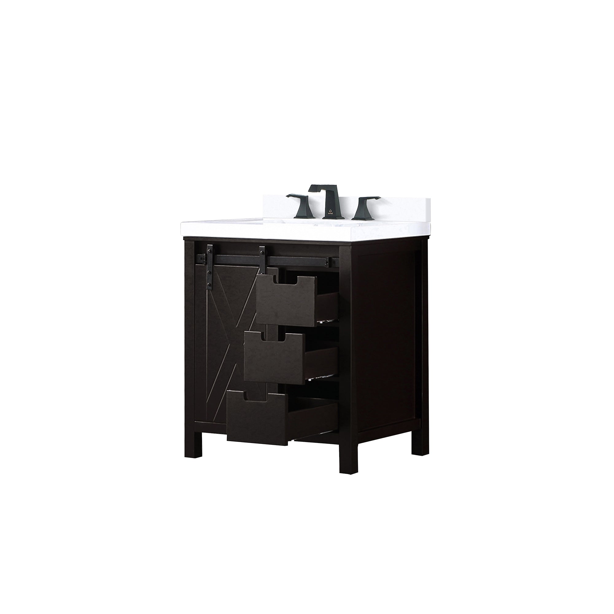 Marsyas 30 in W x 22 in D Brown Bath Vanity
