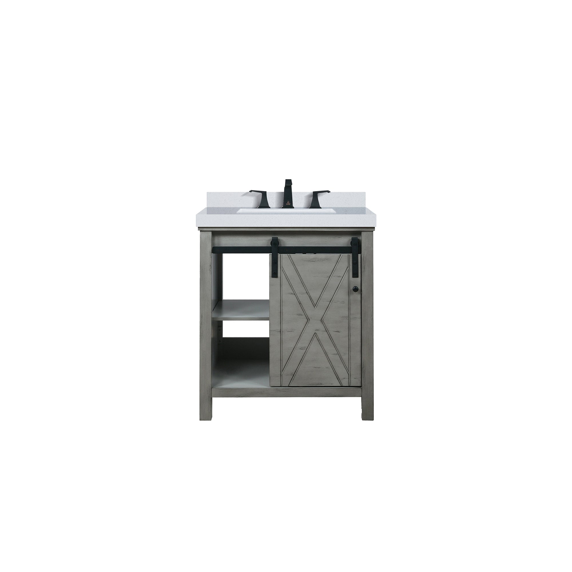 Marsyas 30 in W x 22 in D Ash Grey Bath Vanity