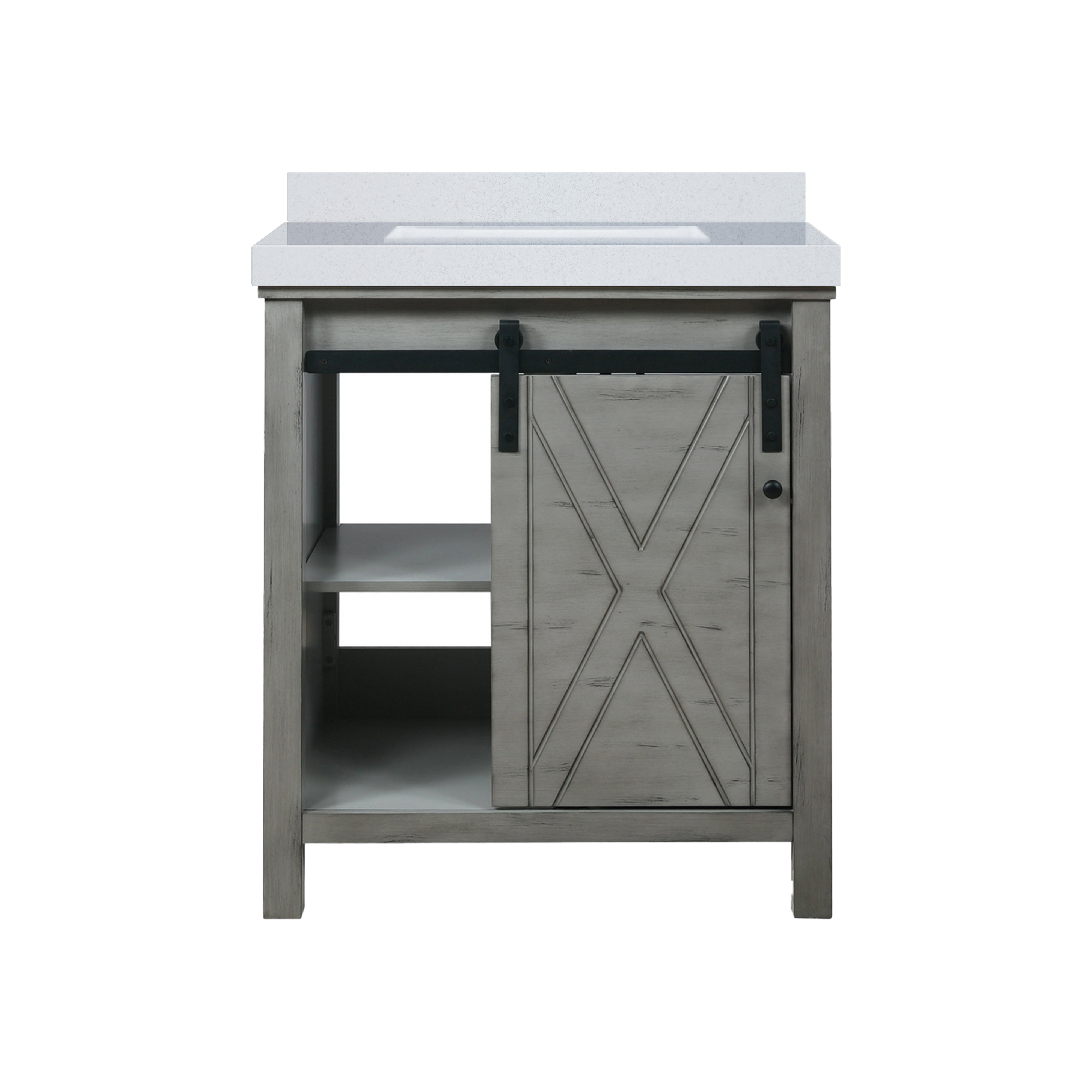 Marsyas 30 in W x 22 in D Ash Grey Bath Vanity