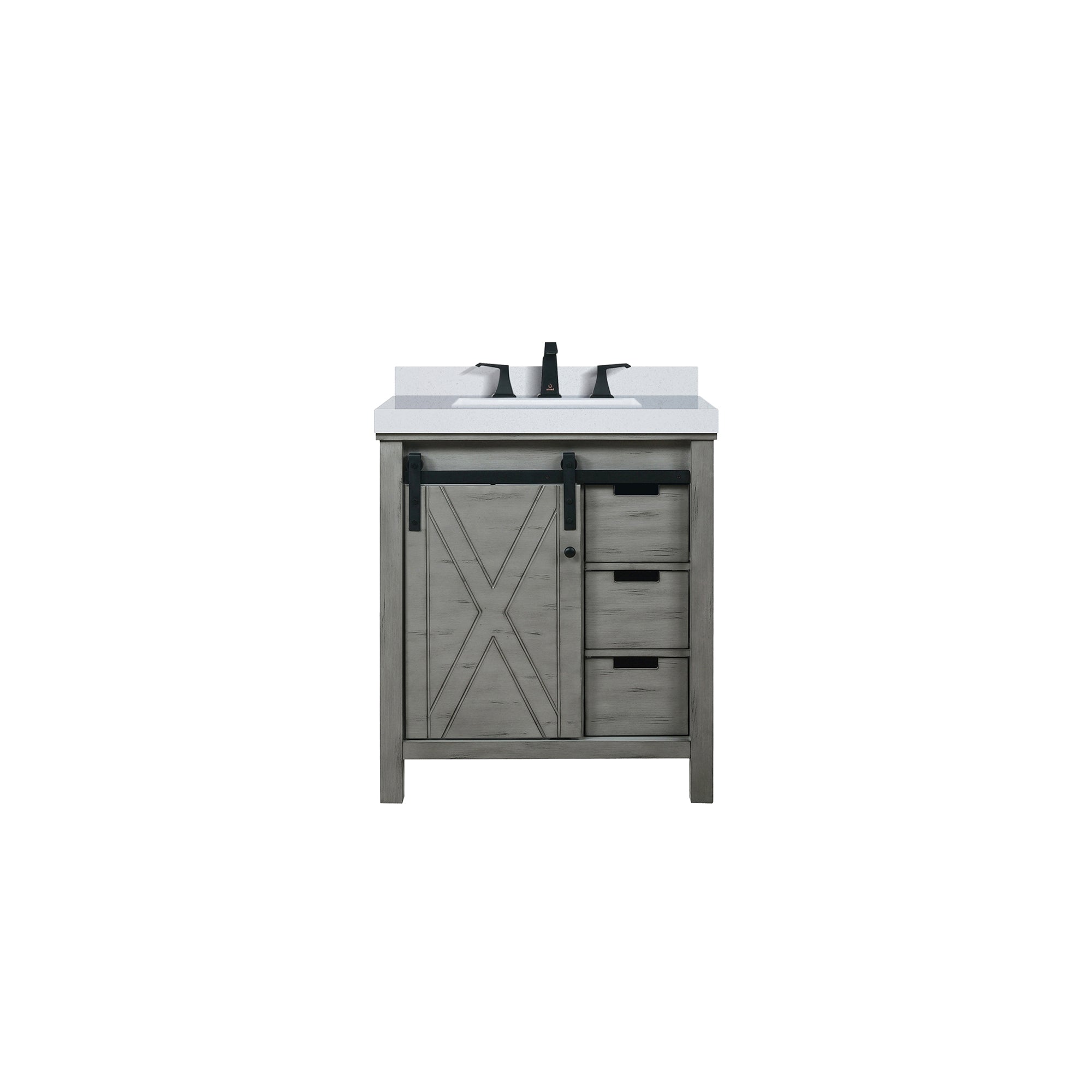 Marsyas 30 in W x 22 in D Ash Grey Bath Vanity