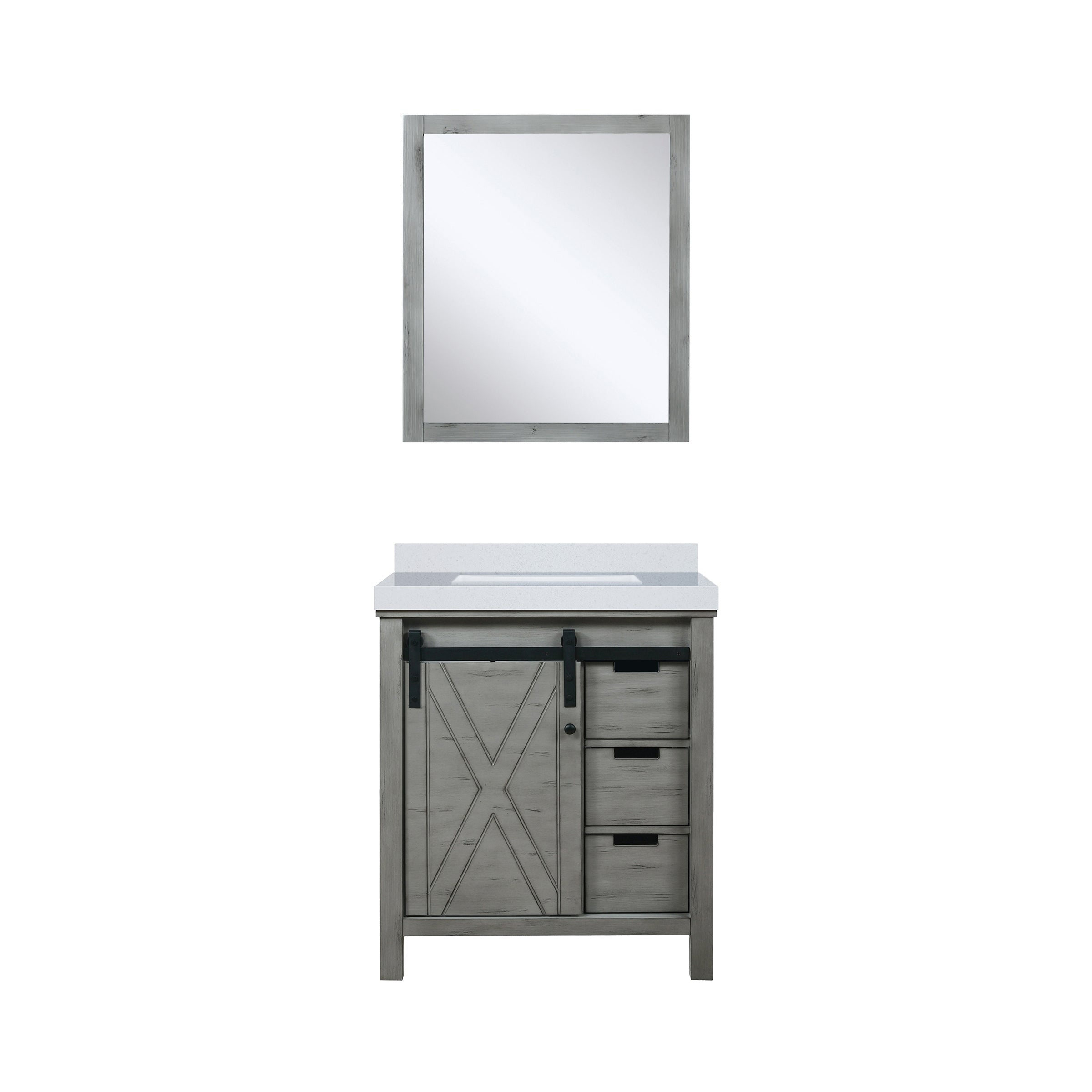 Marsyas 30 in W x 22 in D Ash Grey Bath Vanity