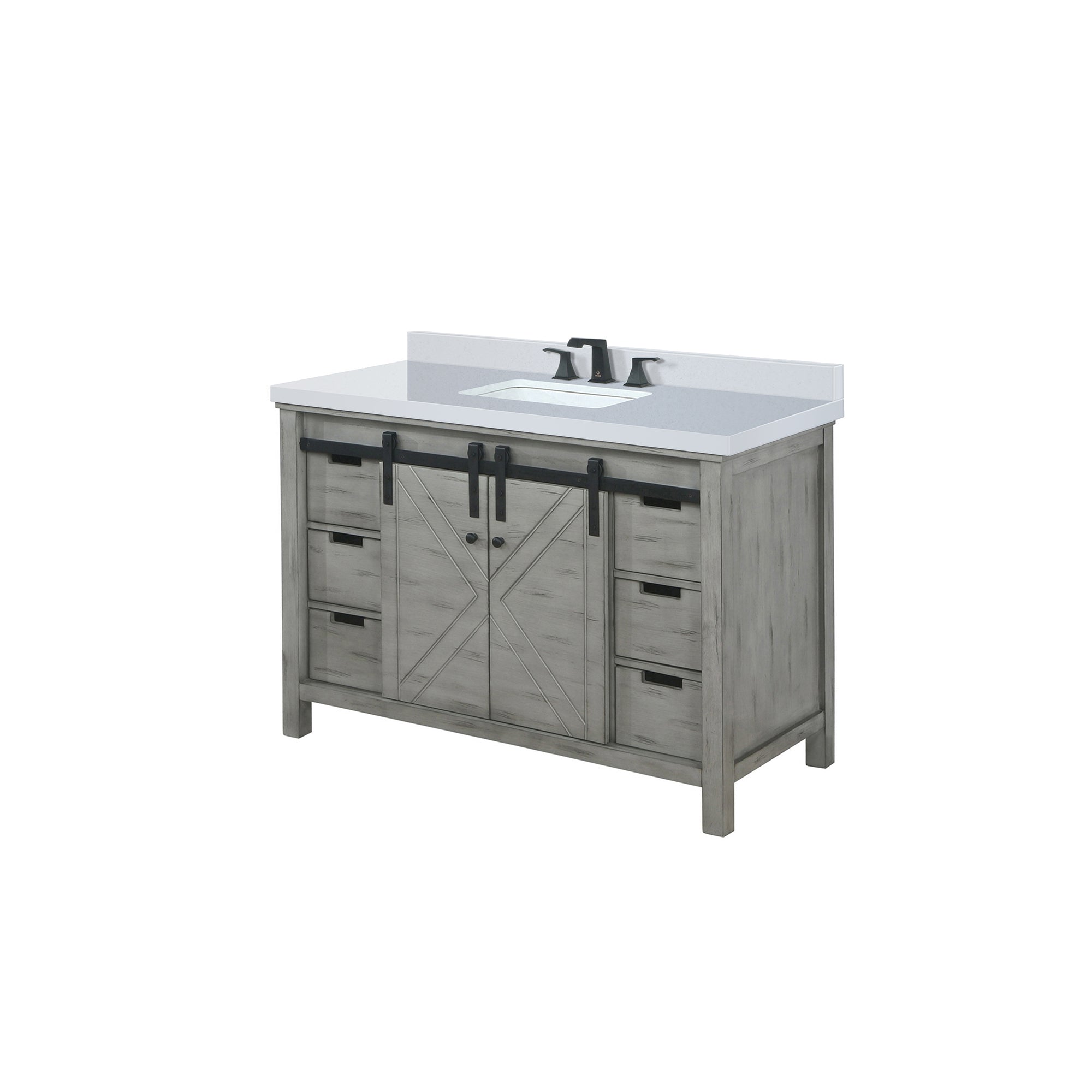 Marsyas 48 in W x 22 in D Ash Grey Bath Vanity