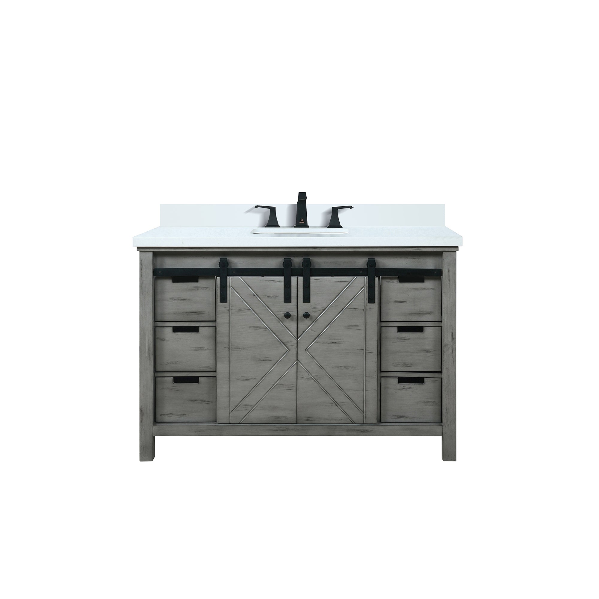 Marsyas 48 in W x 22 in D Ash Grey Bath Vanity