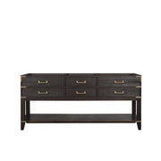 Norwalk 72 in W x 22 in D Brown Oak Double Bath Vanity