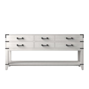 Norwalk 72 in W x 22 in D White Oak Double Bath Vanity