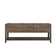 Norwalk 80 in W x 22 in D Grey Oak Double Bath Vanity