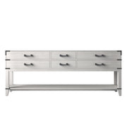 Norwalk 84 in W x 22 in D White Oak Double Bath Vanity