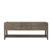 Norwalk 84 in W x 22 in D Grey Oak Double Bath Vanity