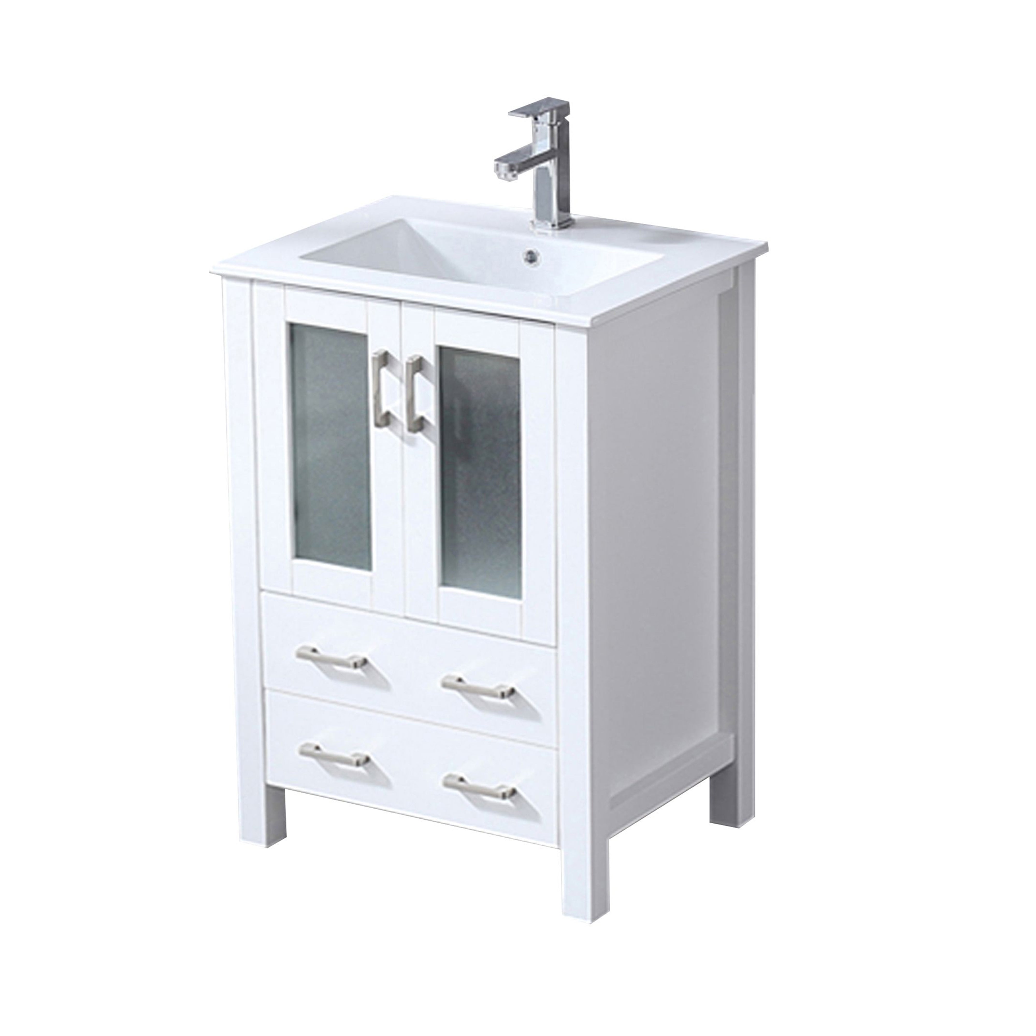 Volez 24 in W x 18.25 in D White Bath Vanity