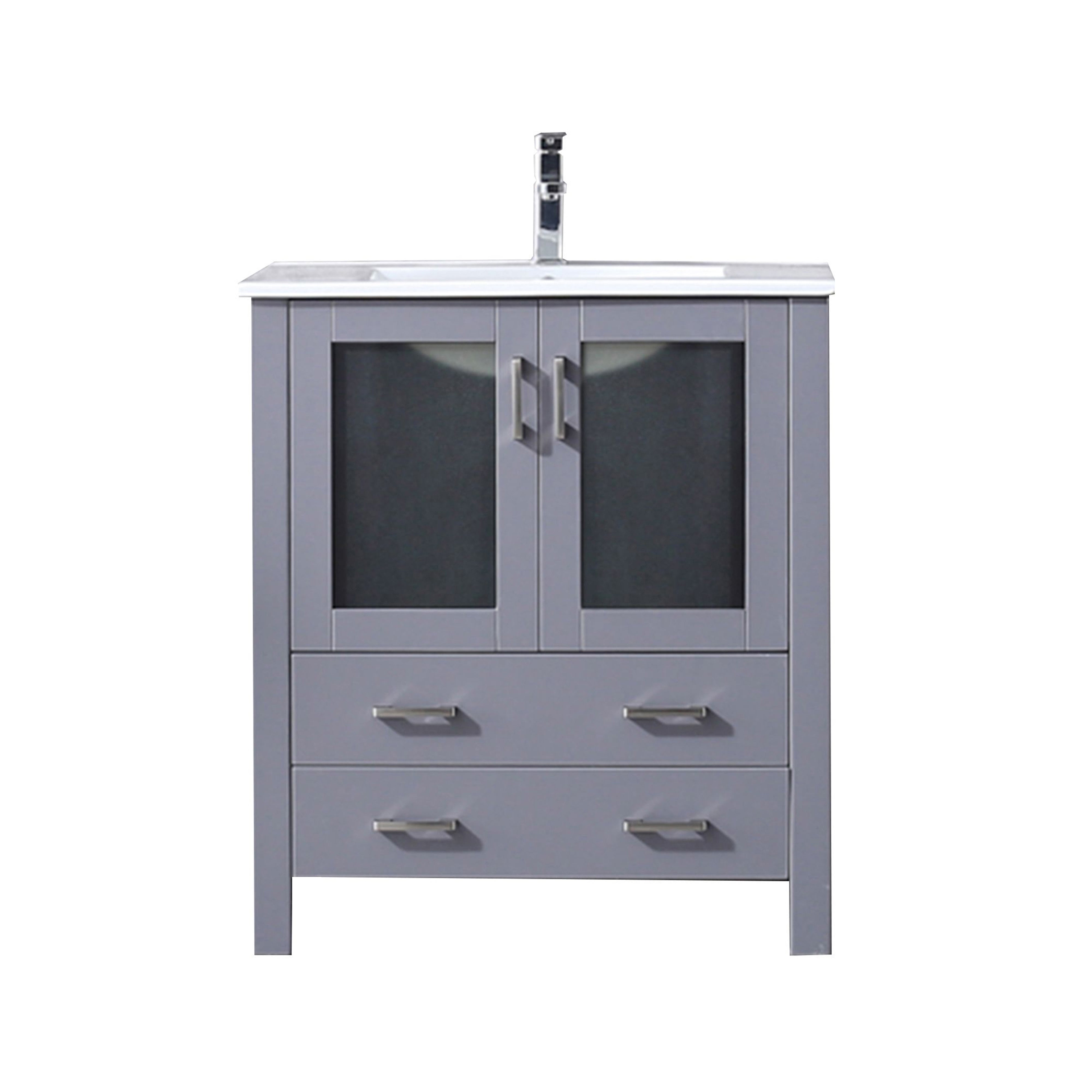 Volez 30 in W x 18.25 in D Dark Grey Bath Vanity