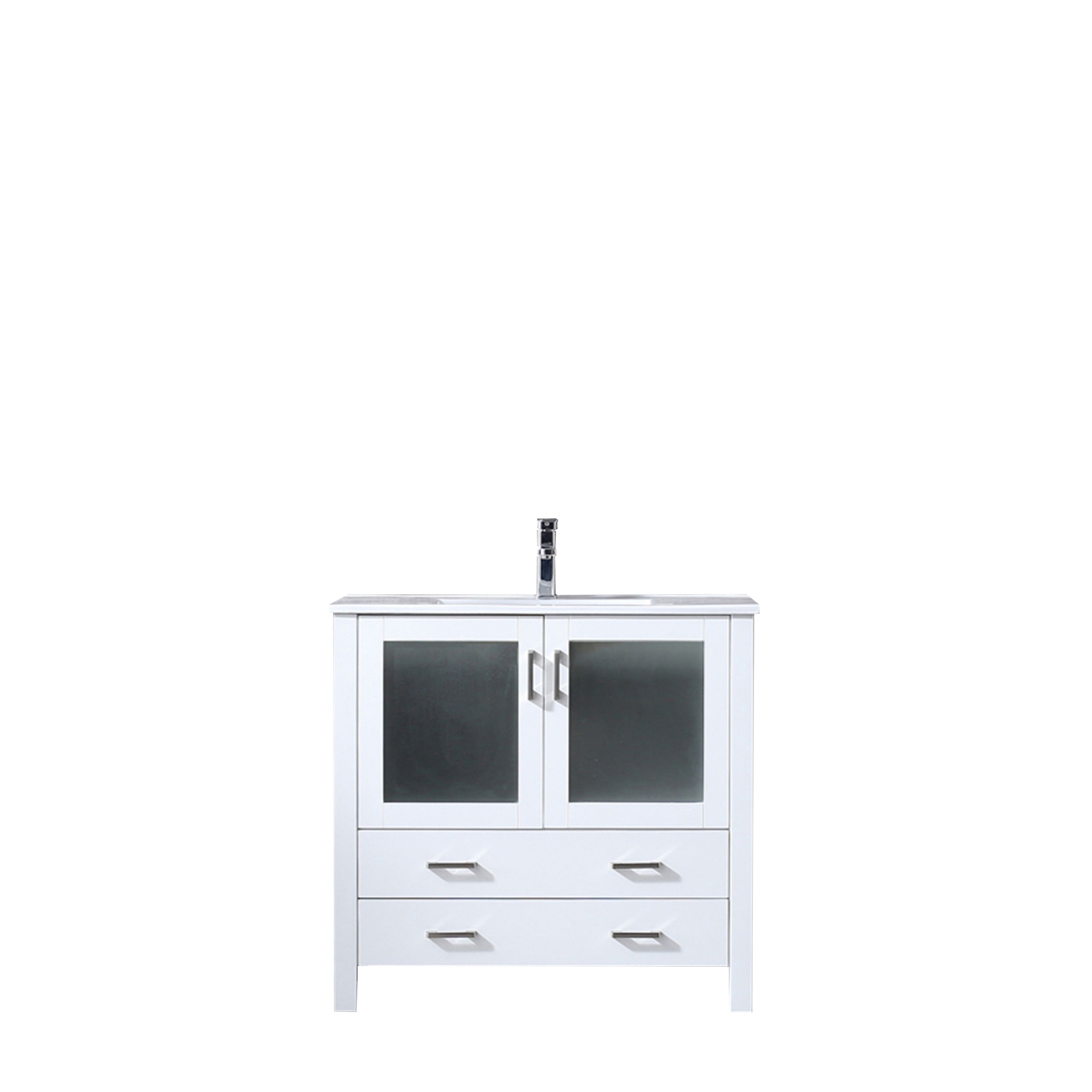 Volez 36 in W x 18.25 in D White Bath Vanity