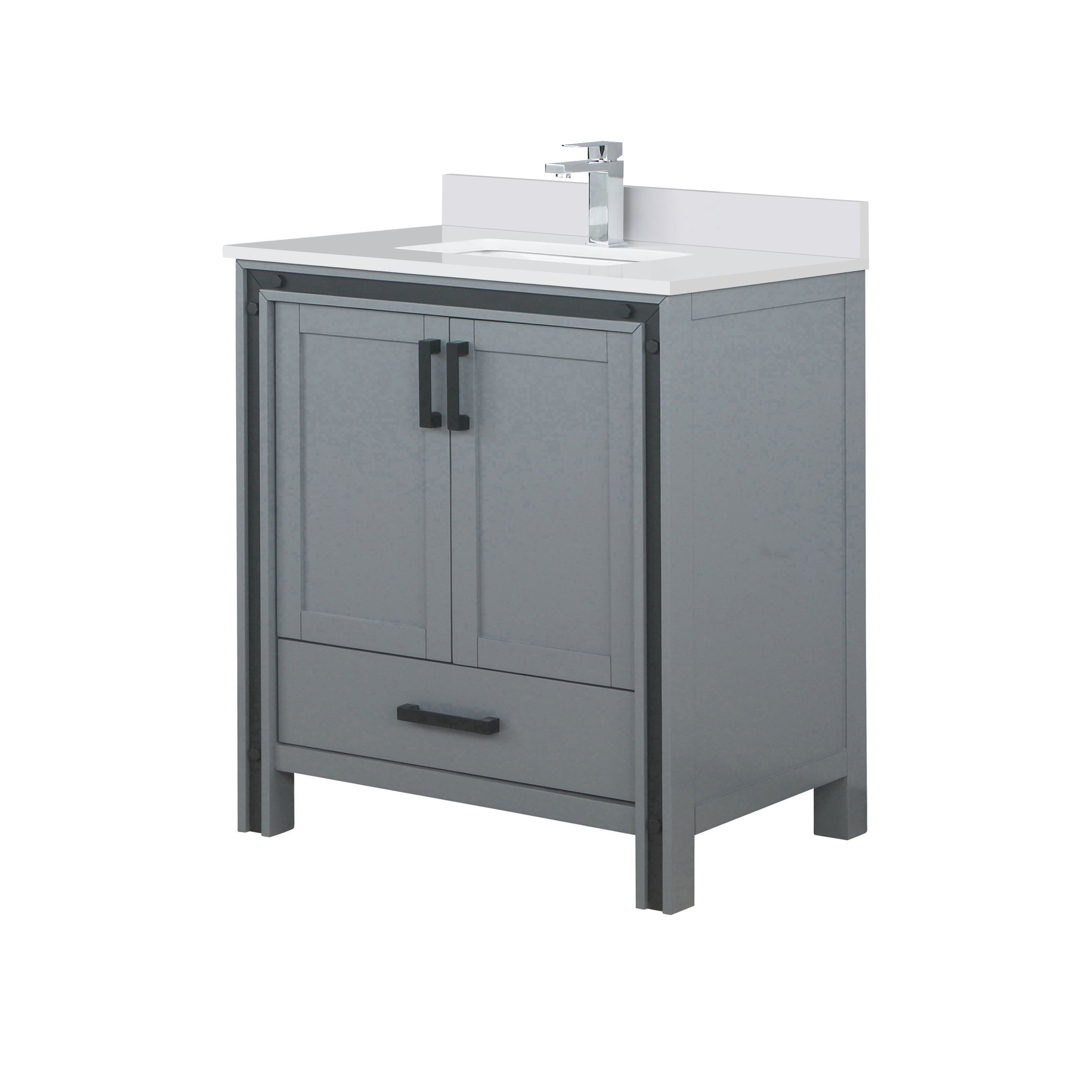 Ziva 30 in W x 22 in D Dark Grey Bath Vanity