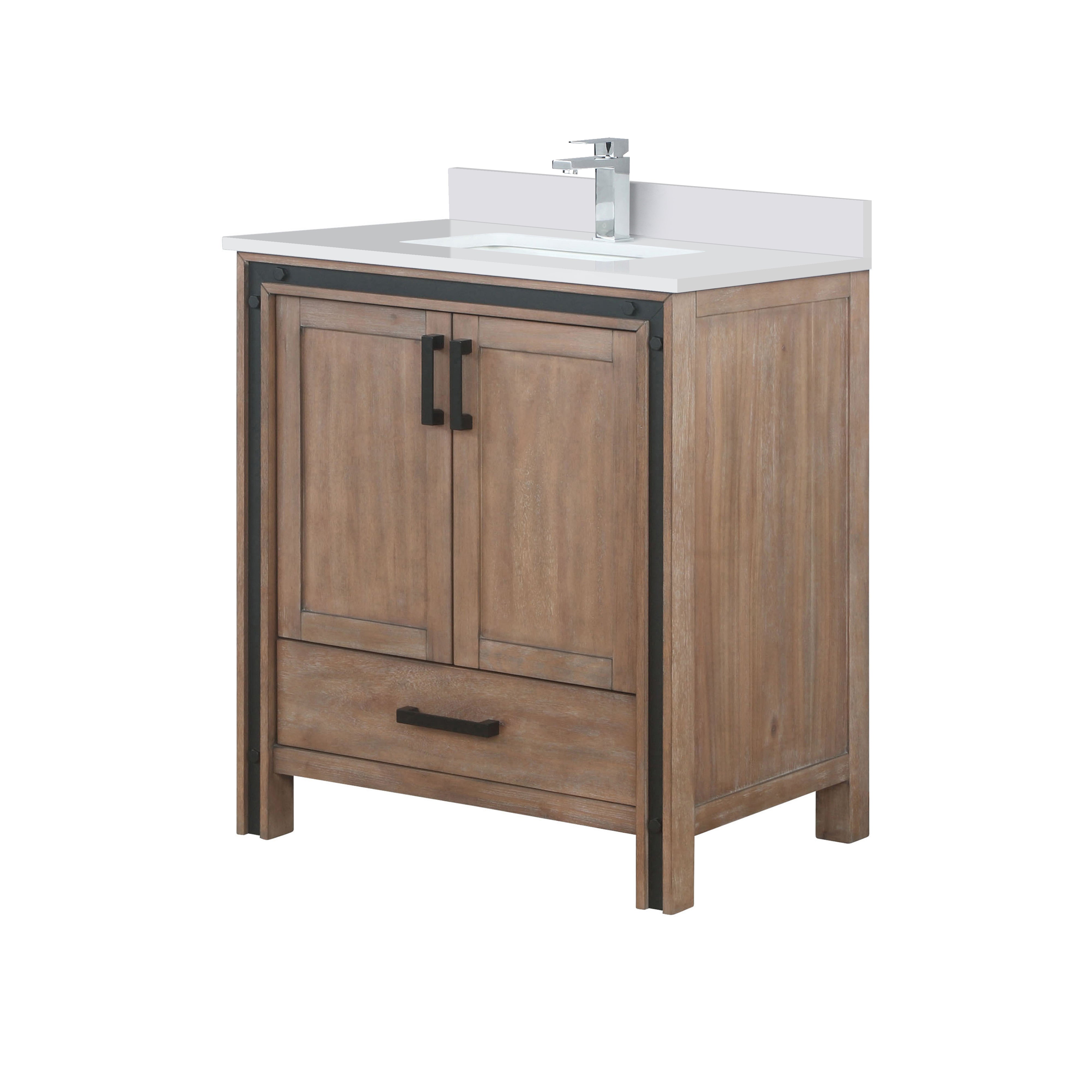 Ziva 30 in W x 22 in D Rustic Barnwood Bath Vanity