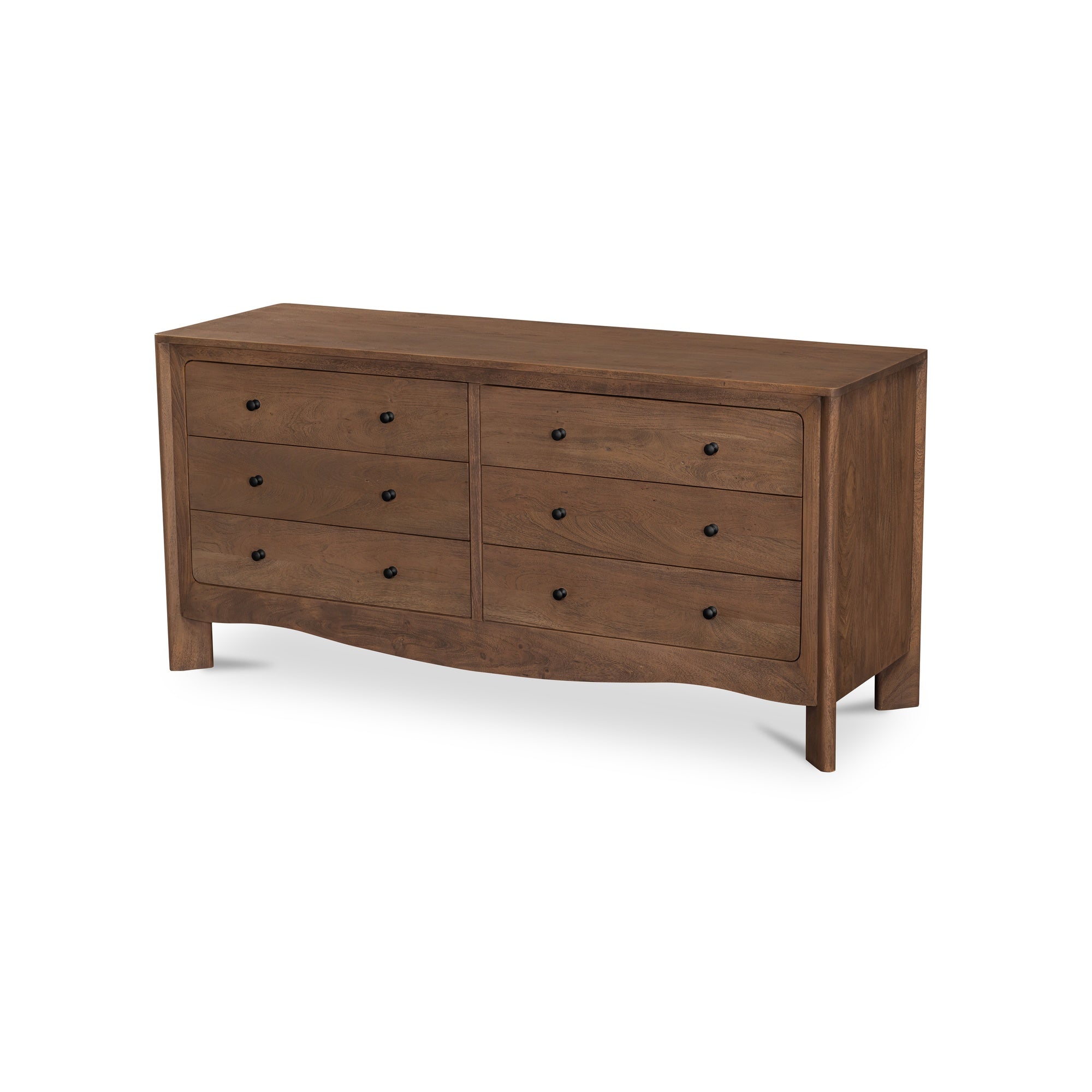 Moes Mabel 6 Drawer Dresser Dark Brown LX-1086-20