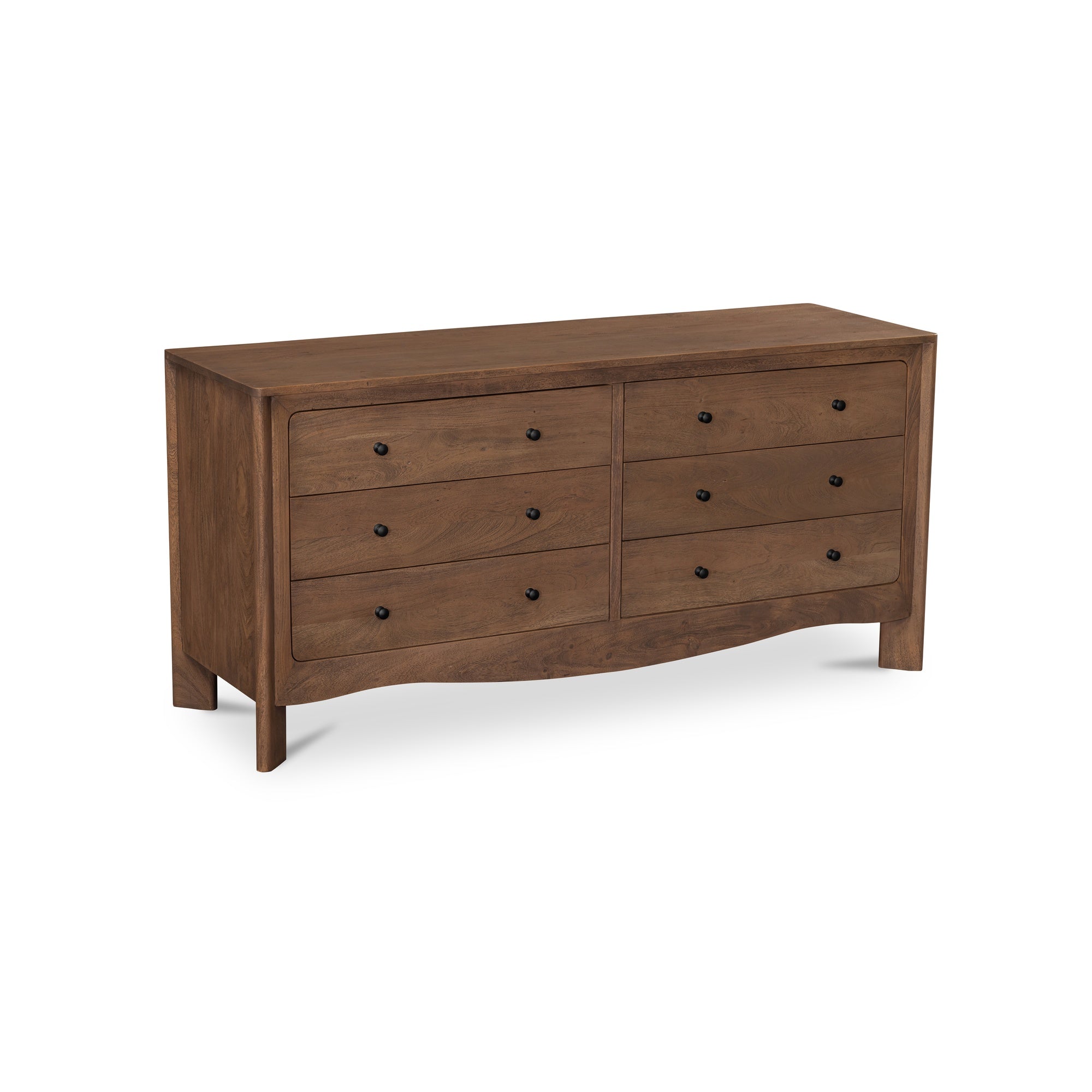 Moes Mabel 6 Drawer Dresser Dark Brown LX-1086-20