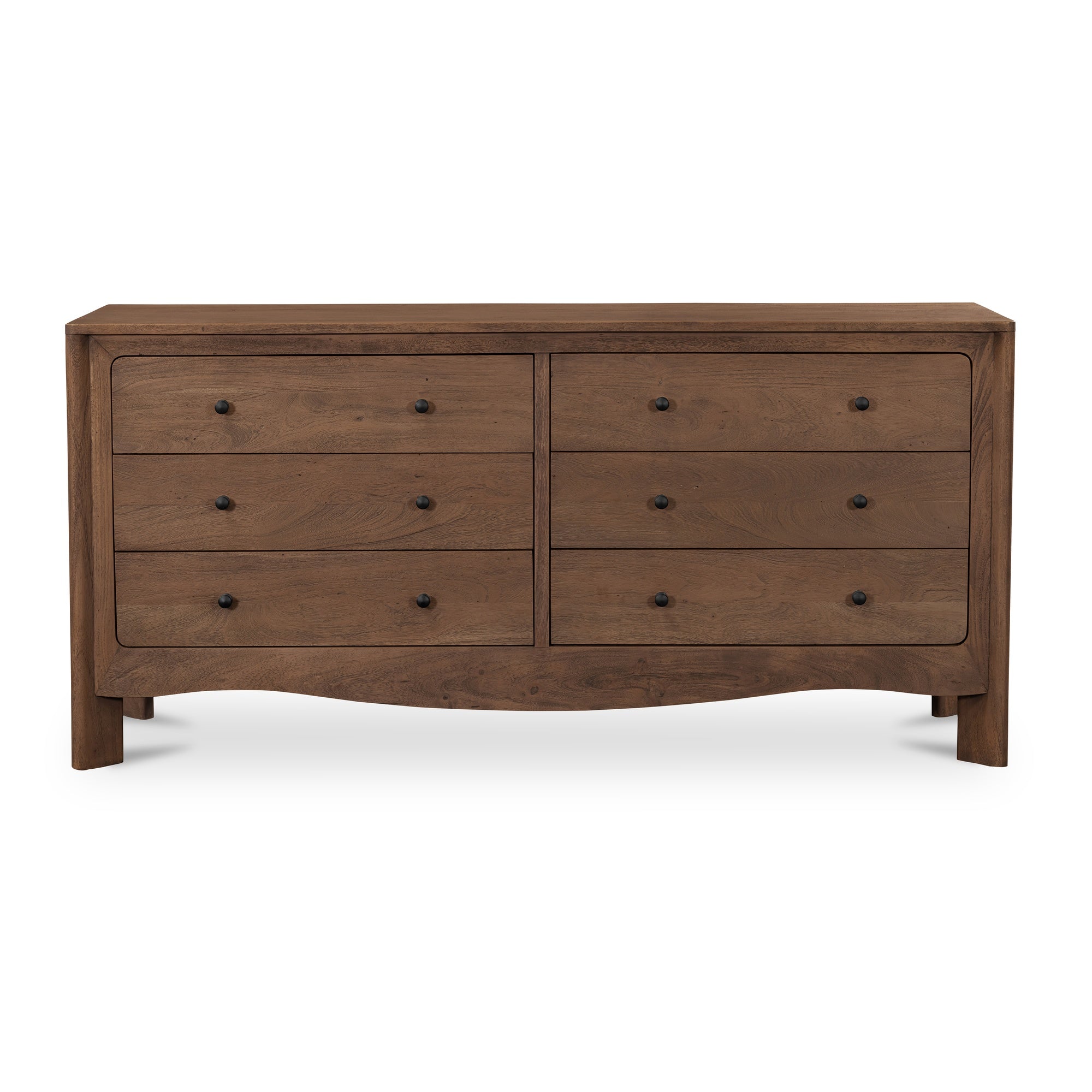 Moes Mabel 6 Drawer Dresser Dark Brown LX-1086-20