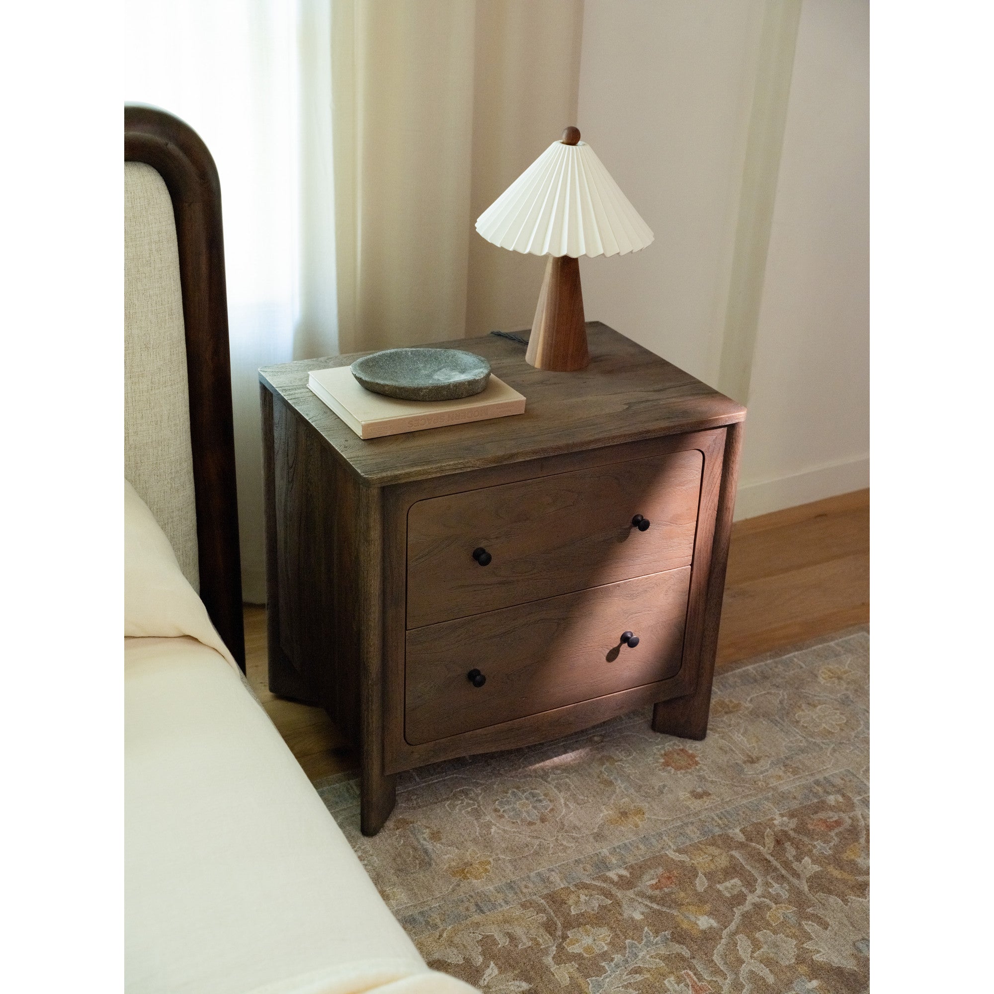Moes Mabel Nightstand Dark Brown LX-1087-20