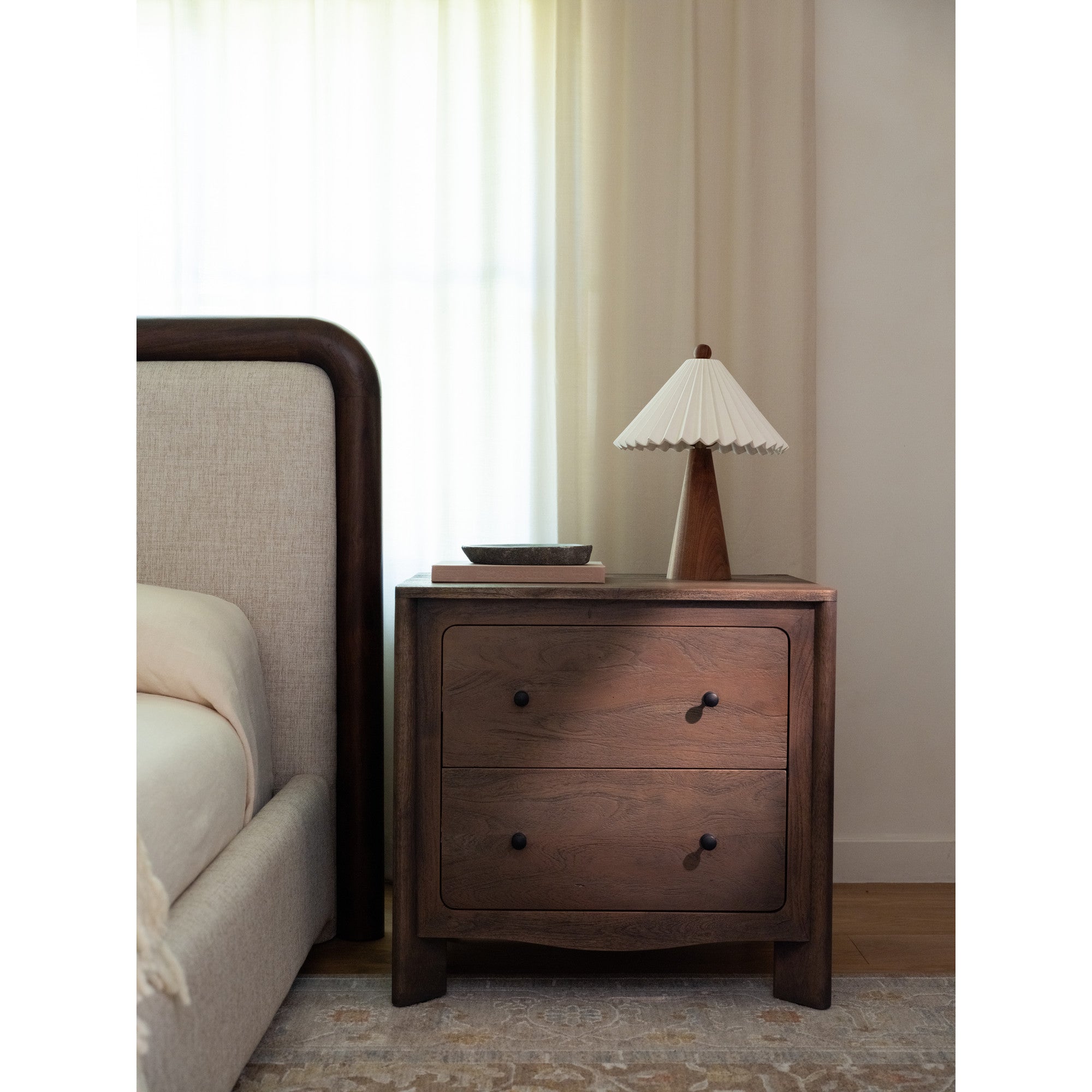 Moes Mabel Nightstand Dark Brown LX-1087-20