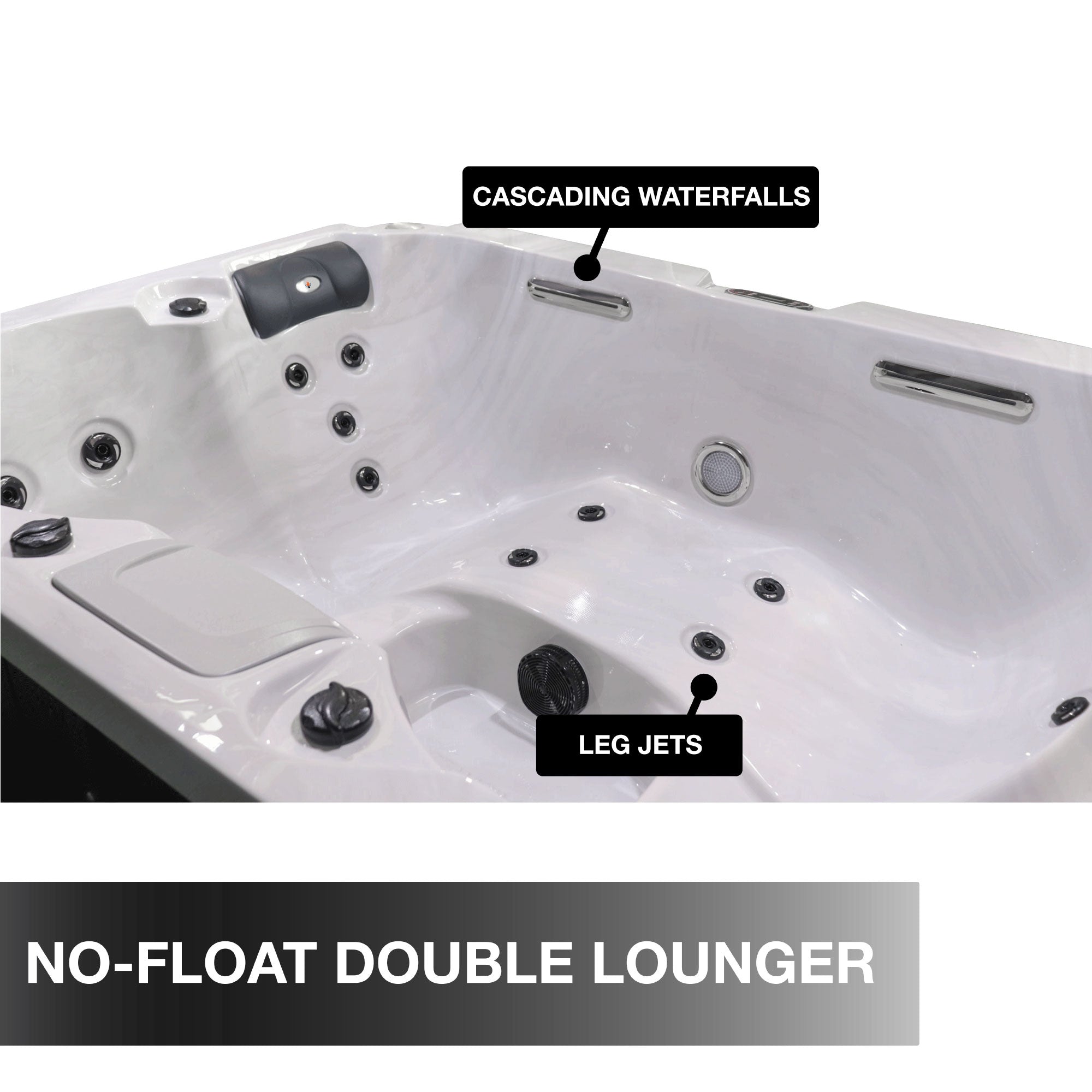 Liberty Spas LYS4000 Plug & Play 4-Person Spa – 20 Jets, Double Lounger, 120V/240V