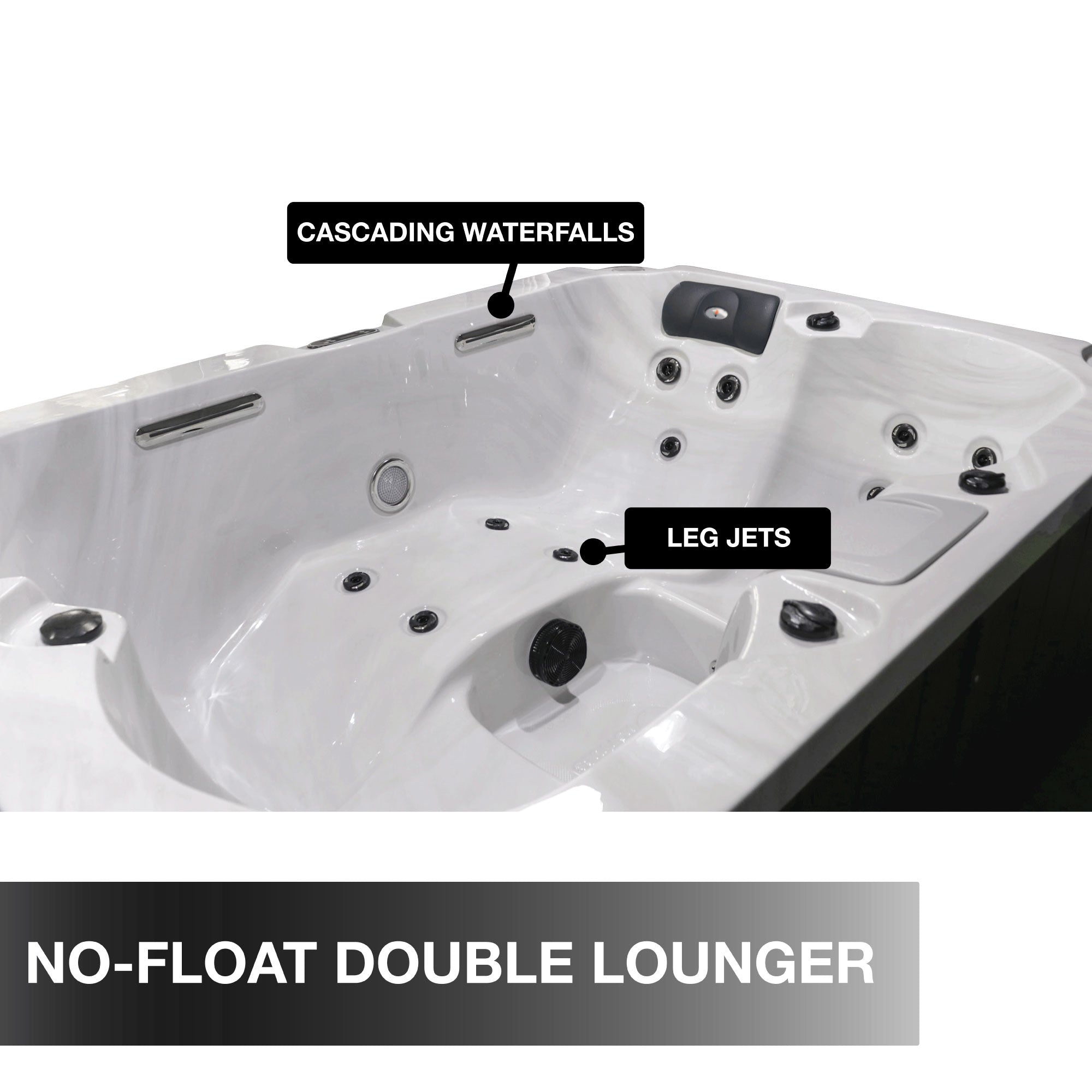 Liberty Spas LYS4000 Plug & Play 4-Person Spa – 20 Jets, Double Lounger, 120V/240V