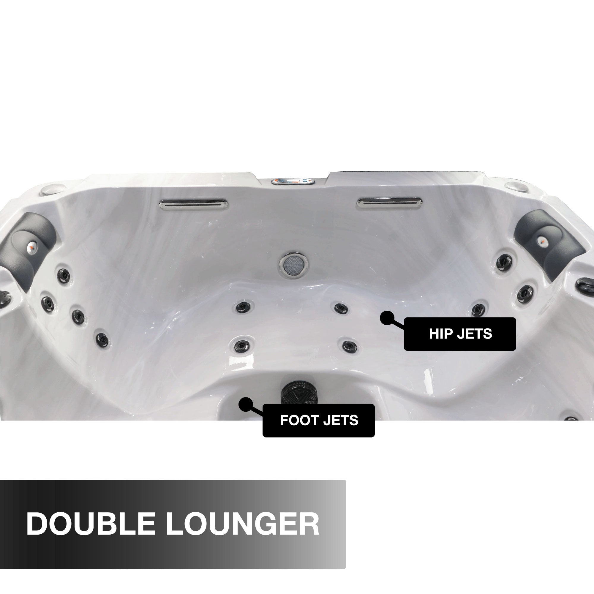 Liberty Spas LYS4000 Plug & Play 4-Person Spa – 20 Jets, Double Lounger, 120V/240V