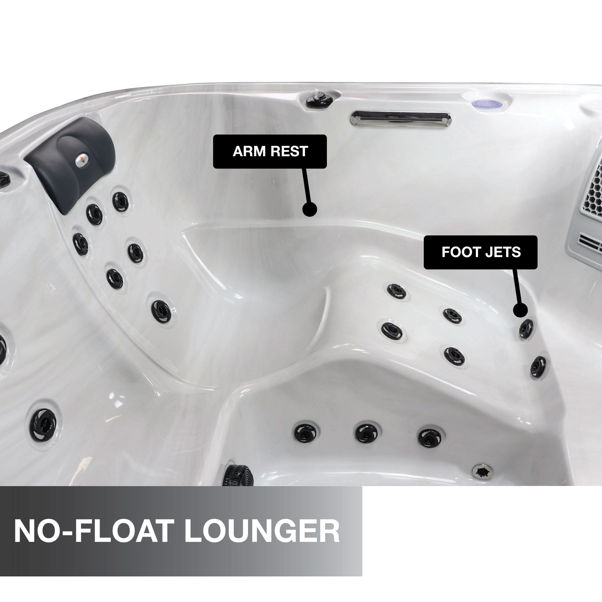 Liberty Spas LYS5000 Luxury 240V 6-Person Spa – 34 Jets, Bluetooth, LED, Glacier Filtration