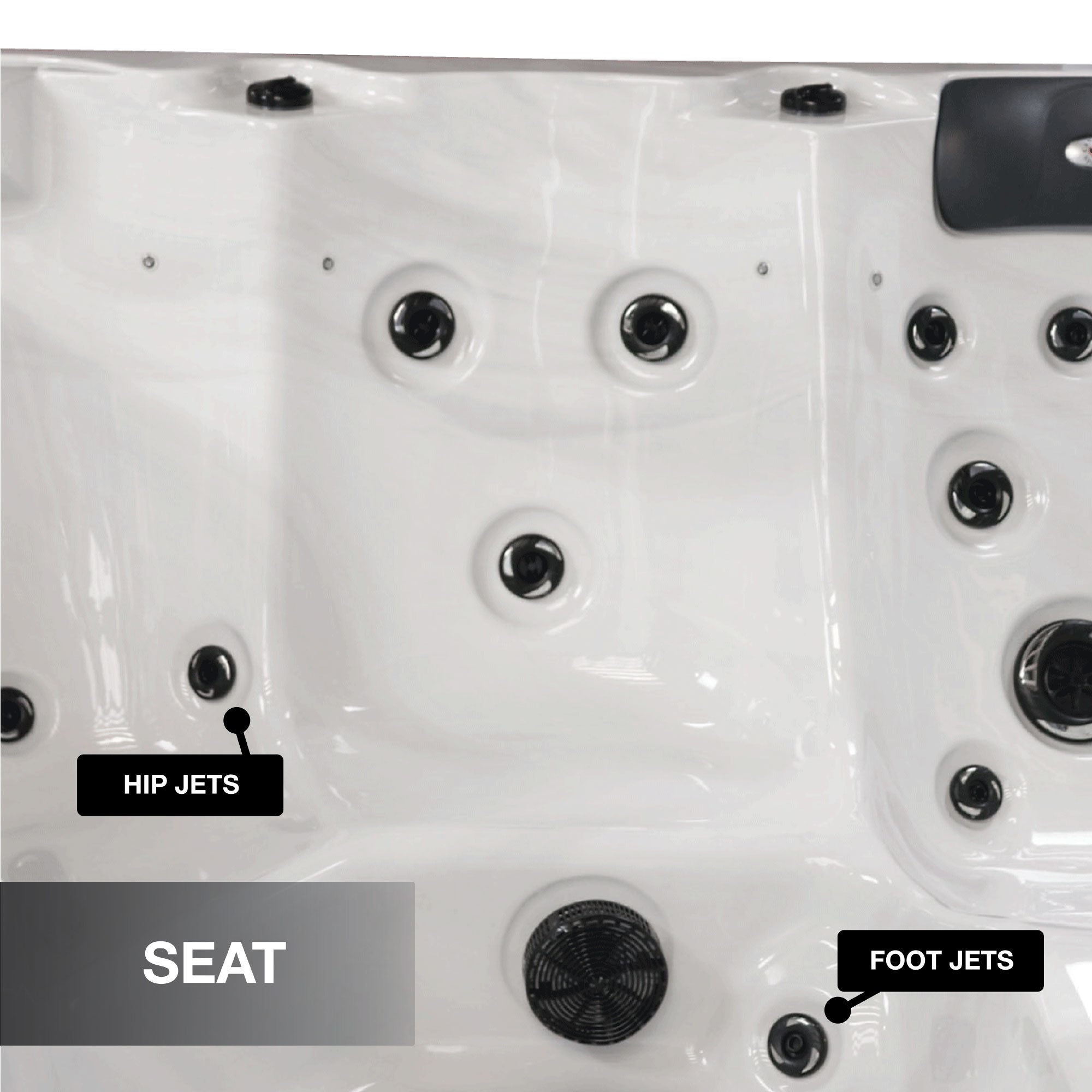 Liberty Spas LYS6000 Luxury 240V 6-Person Spa – 46 Jets, Bluetooth, LED, Glacier Filtration