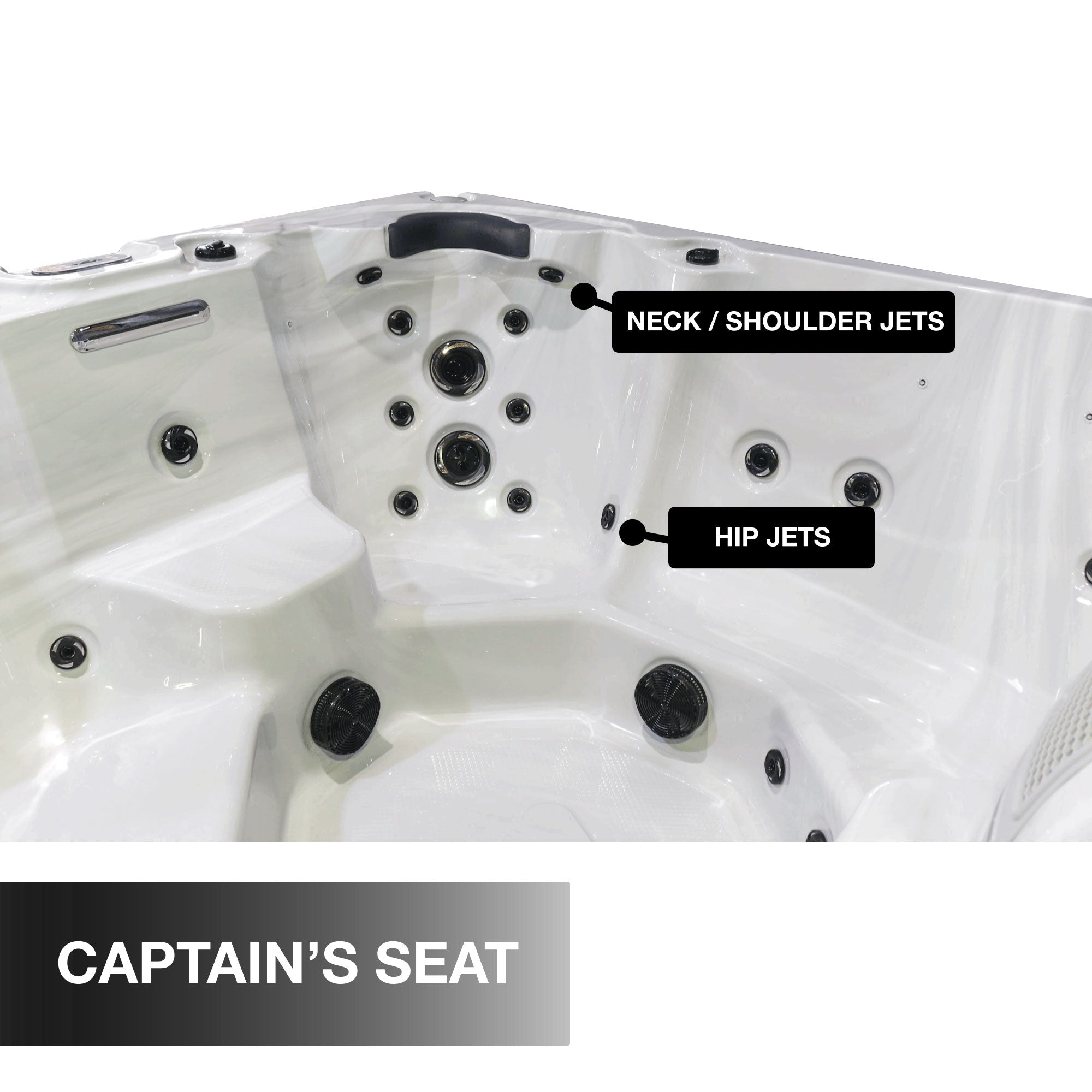 Liberty Spas LYS7000 Luxury 240V 7-Person Spa – 46 Jets, Bluetooth, LED, Glacier Filtration