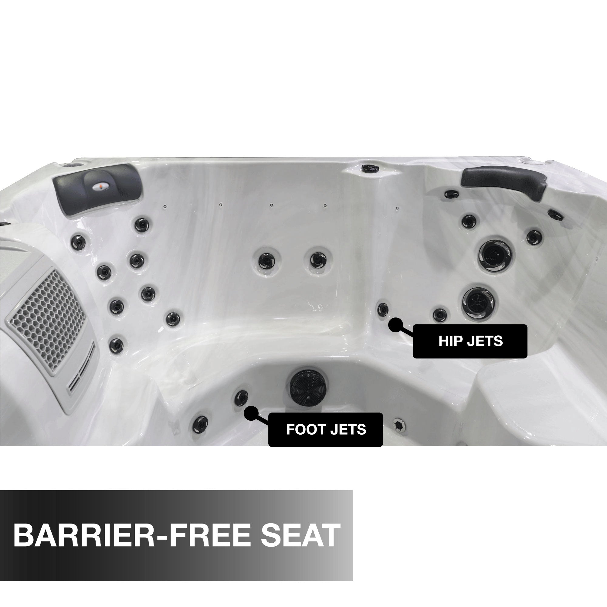 Liberty Spas LYS7000 Luxury 240V 7-Person Spa – 46 Jets, Bluetooth, LED, Glacier Filtration
