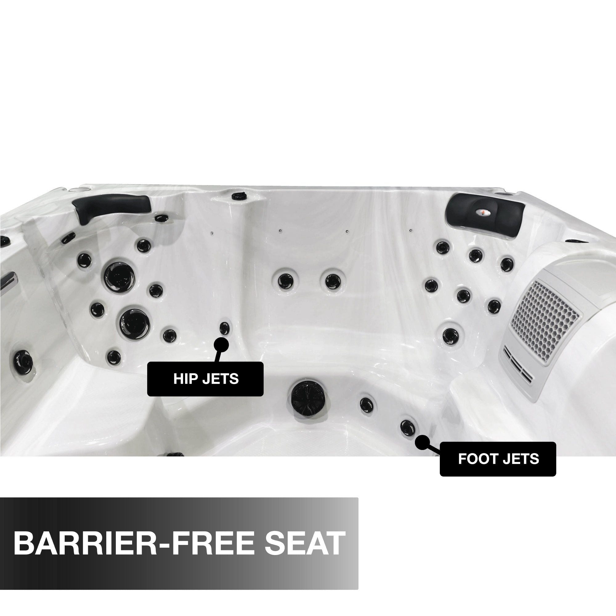 Liberty Spas LYS7000 Luxury 240V 7-Person Spa – 46 Jets, Bluetooth, LED, Glacier Filtration