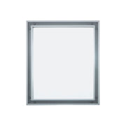 Ziva 30 in W x 32 in H Mirror with Black Metal Inlay