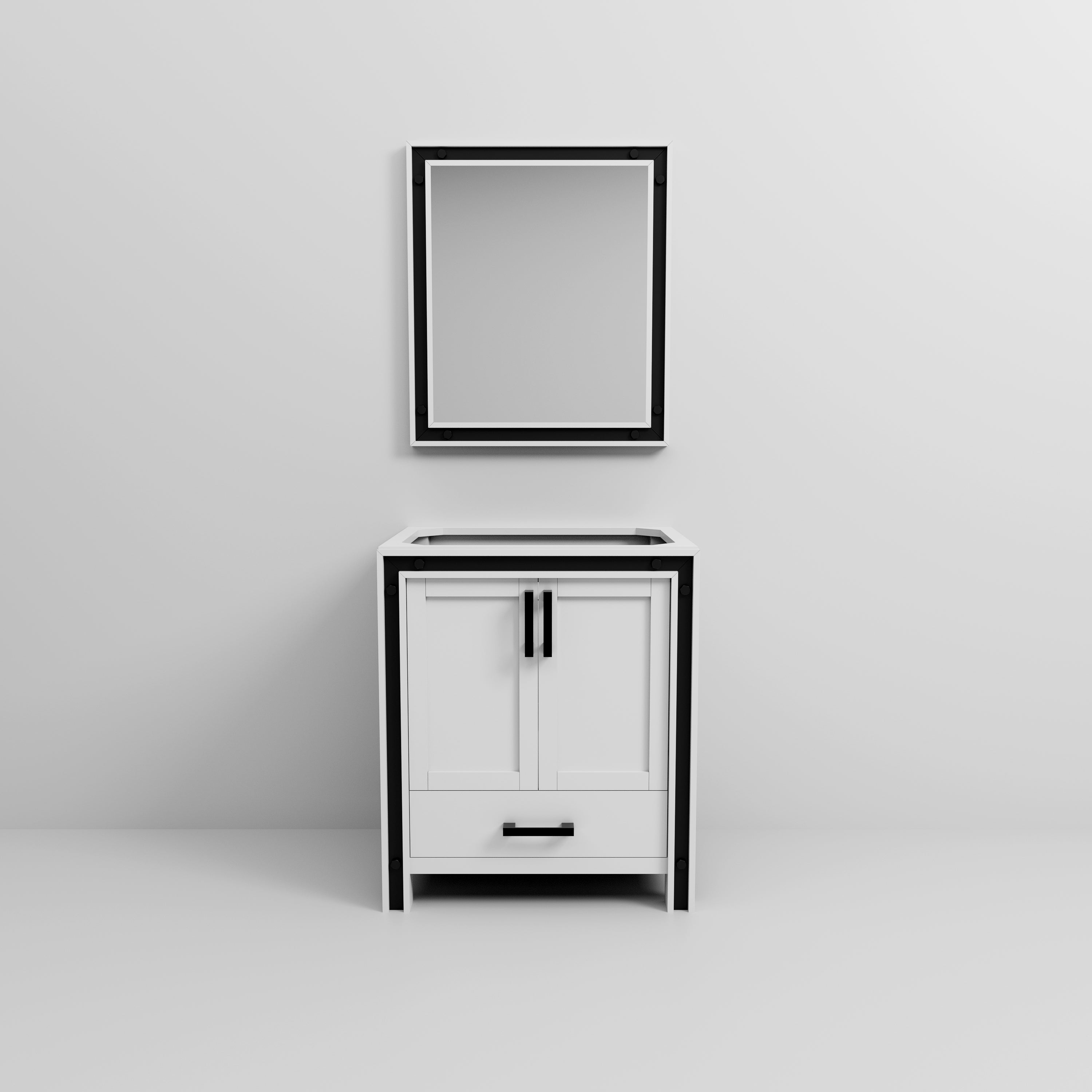 Ziva 30 in W x 22 in D White Bath Vanity