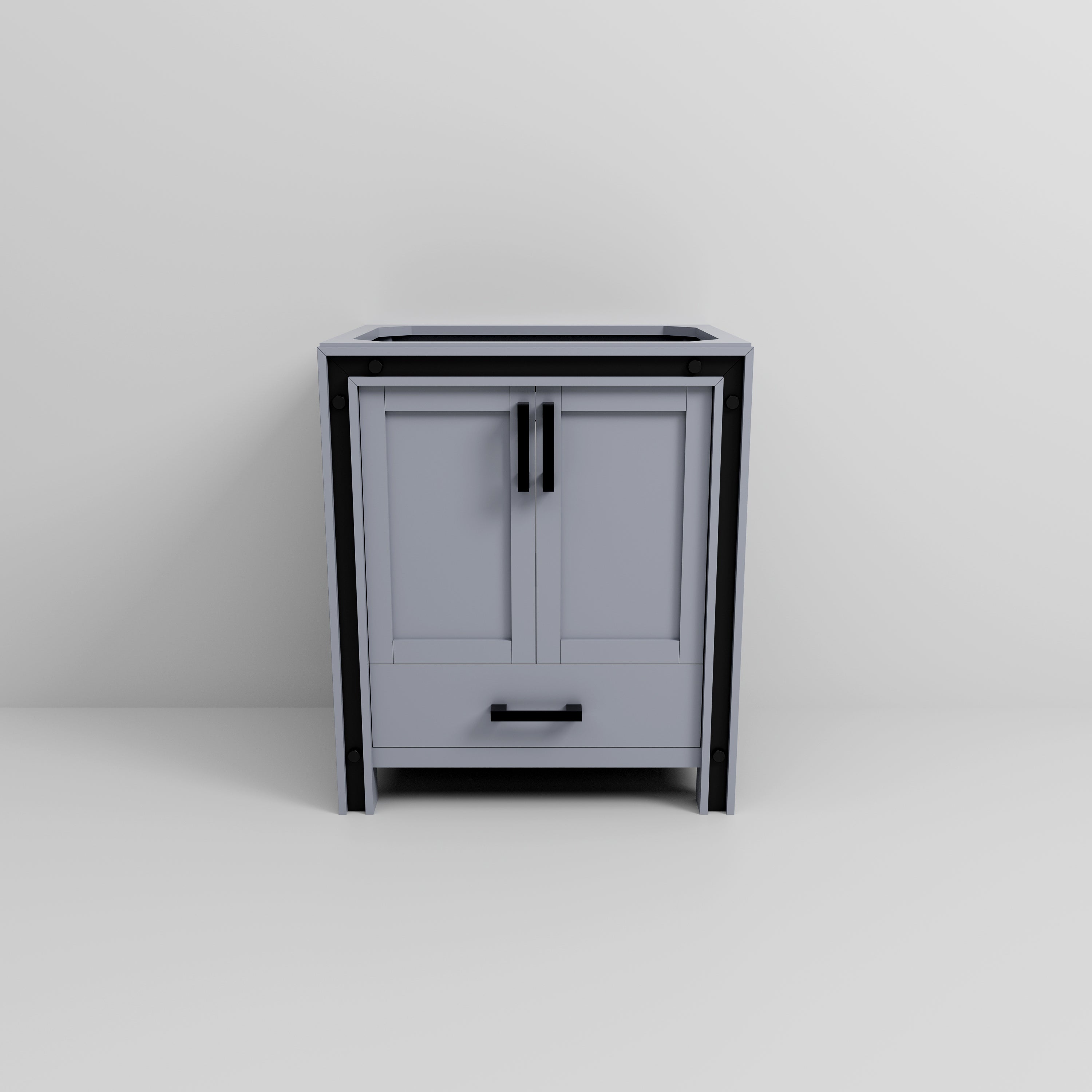 Ziva 30 in W x 22 in D Dark Grey Bath Vanity