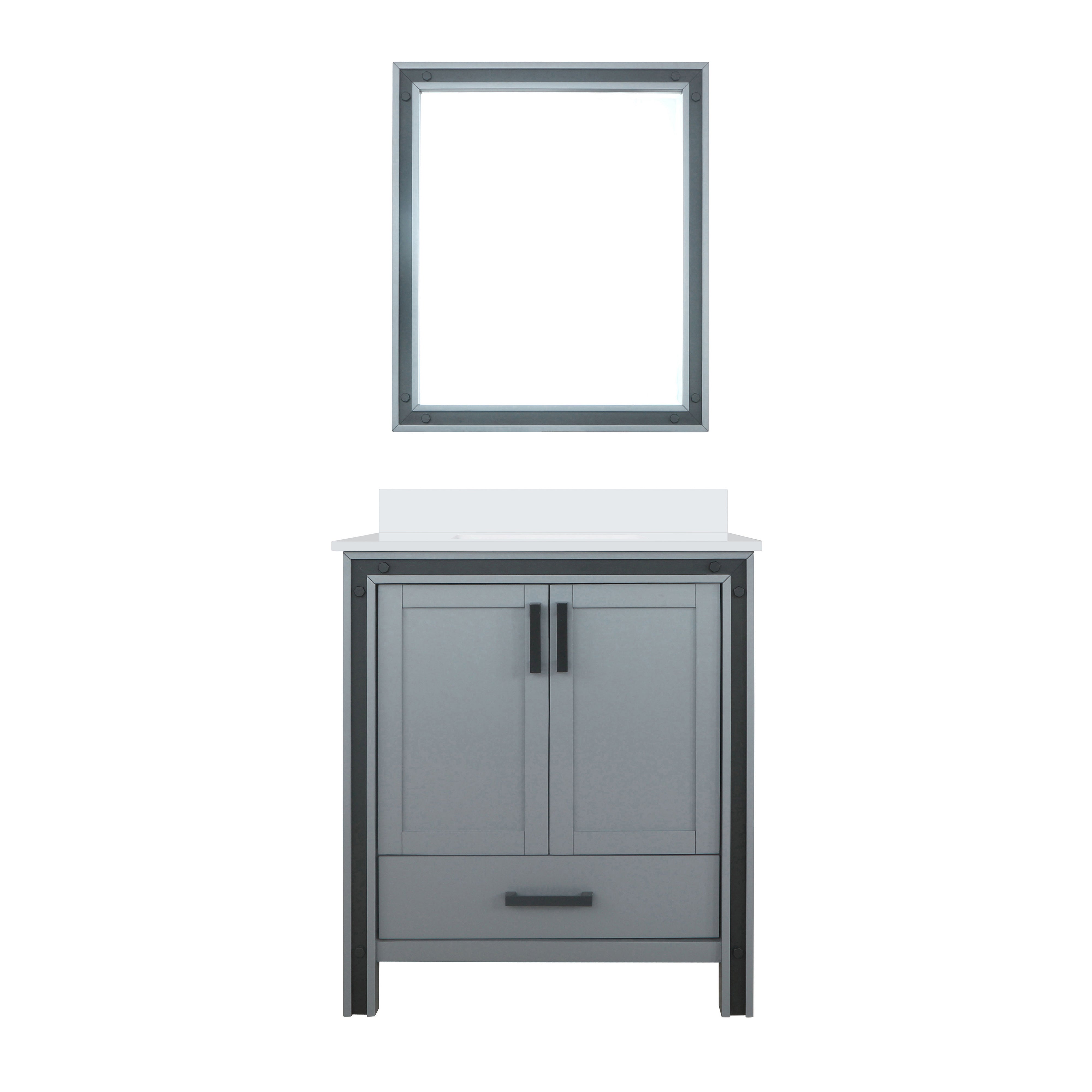 Ziva 30 in W x 22 in D Dark Grey Bath Vanity