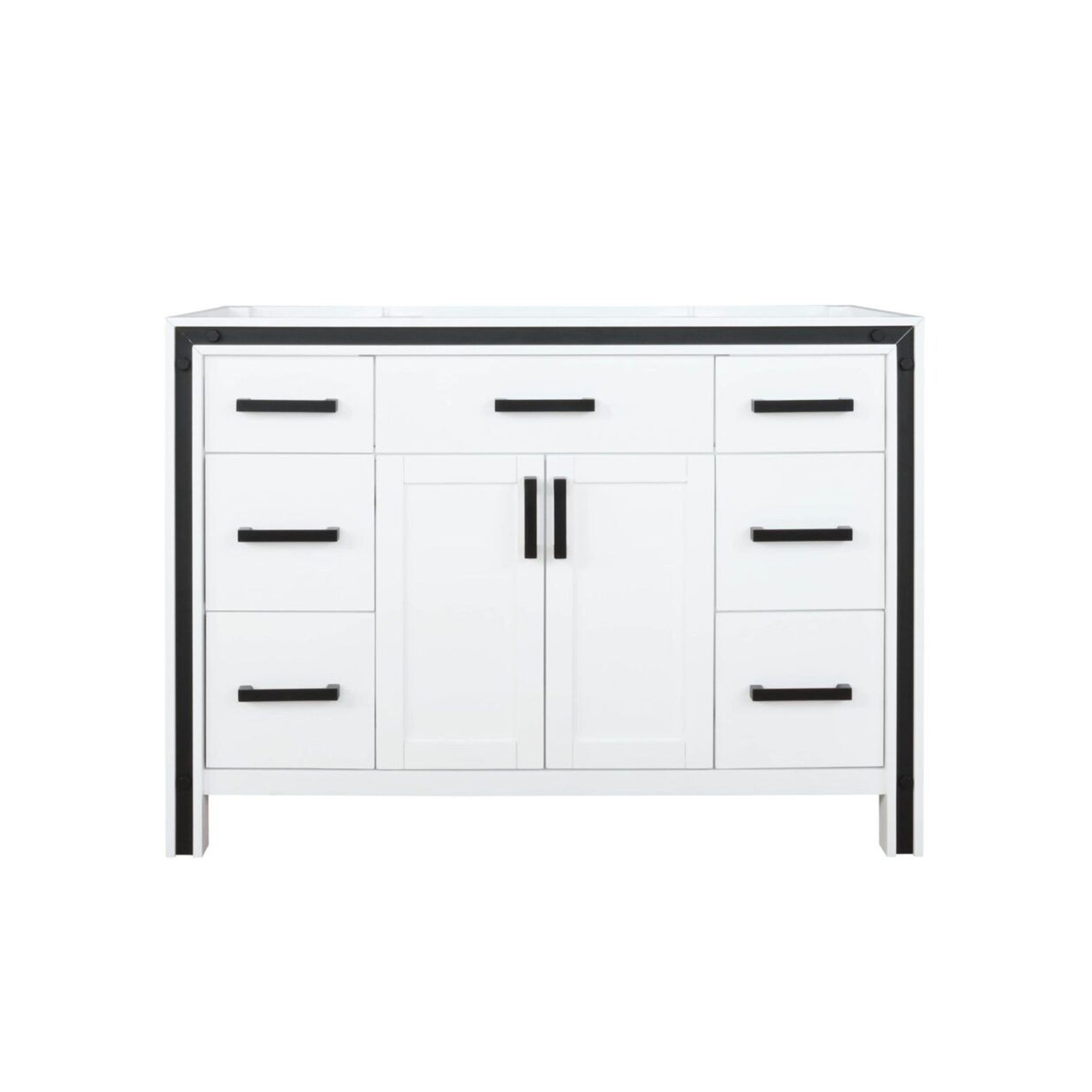 Ziva 48 in W x 22 in D White Bath Vanity