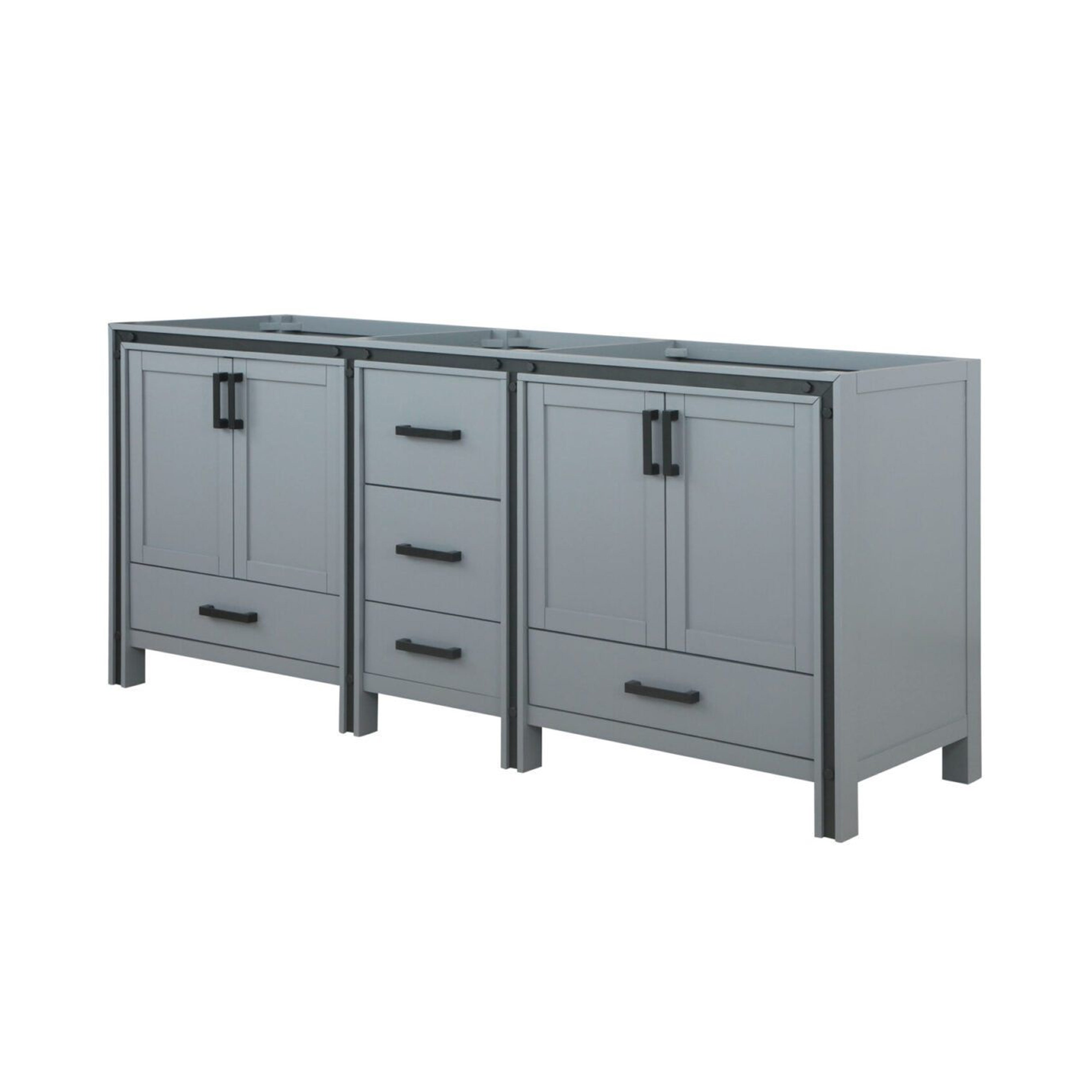 Ziva 80 in W x 22 in D Dark Grey Double Bath Vanity