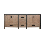 Ziva 84 in W x 22 in D Rustic Barnwood Double Bath Vanity