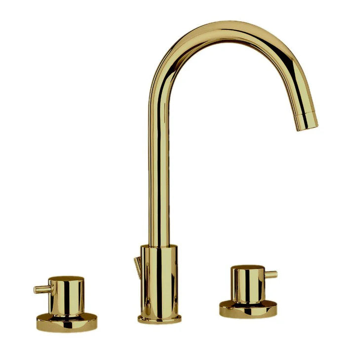 Elba Collection widespread lavatory faucet – Matt Gold