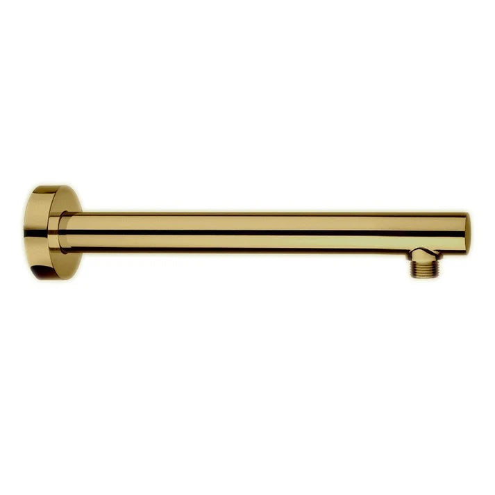 LaToscana RDOK74512 Matt Gold 12-inch brass shower arm