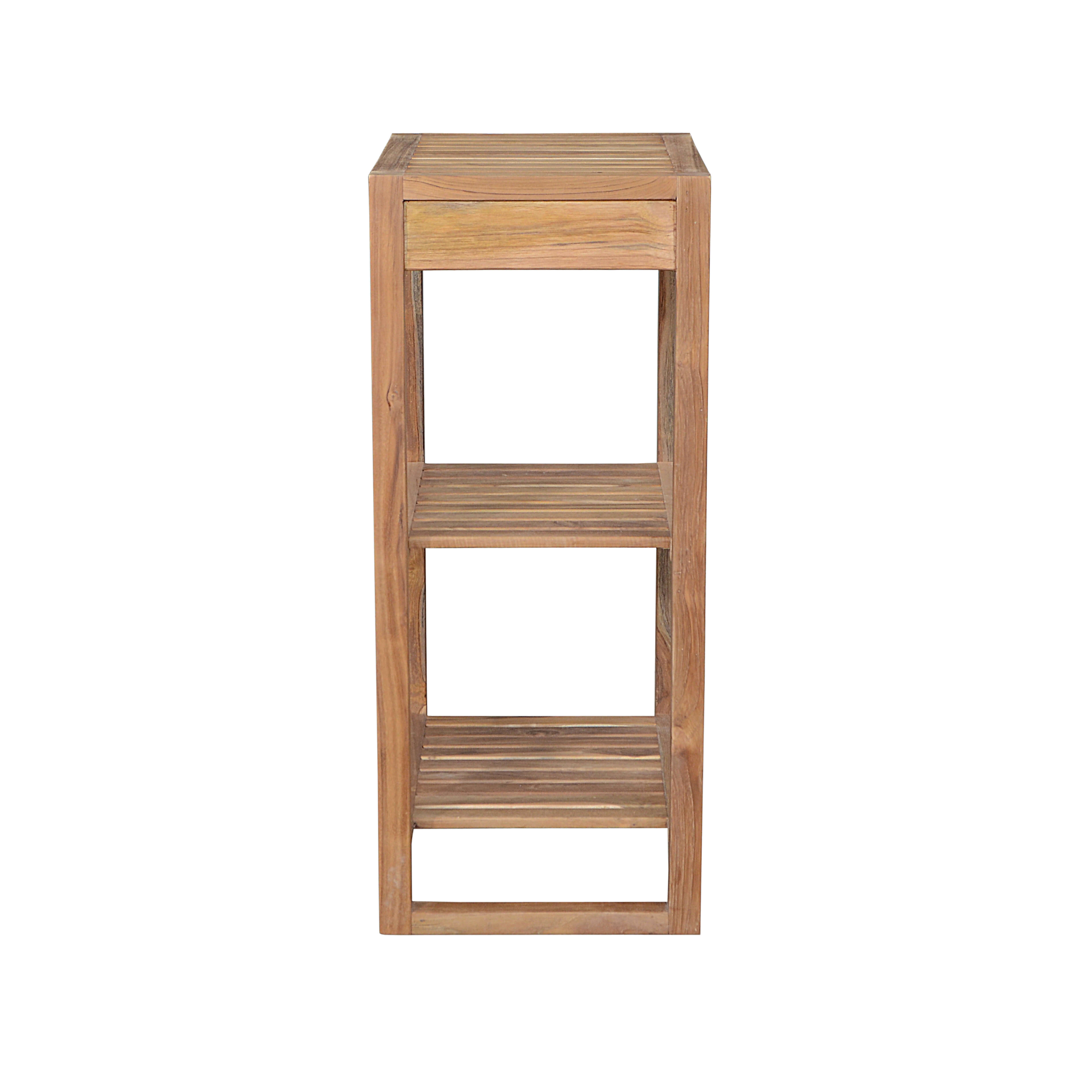 Spa Towel Table With 2-Shelf