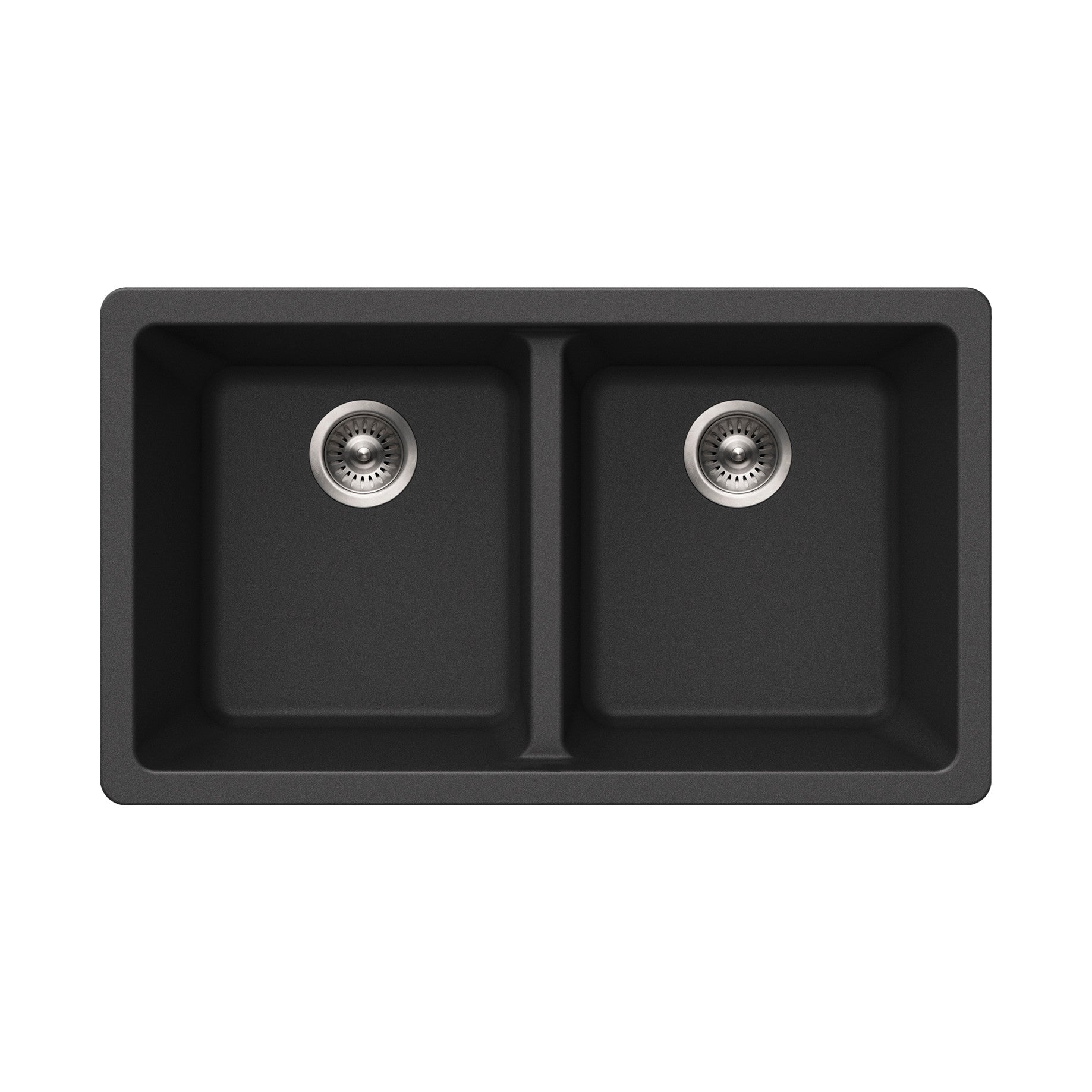 Houzer Quartztone 31 inch Granite Composite Undermount 50/50 Double Bowl Kitchen Sink - M-300U
