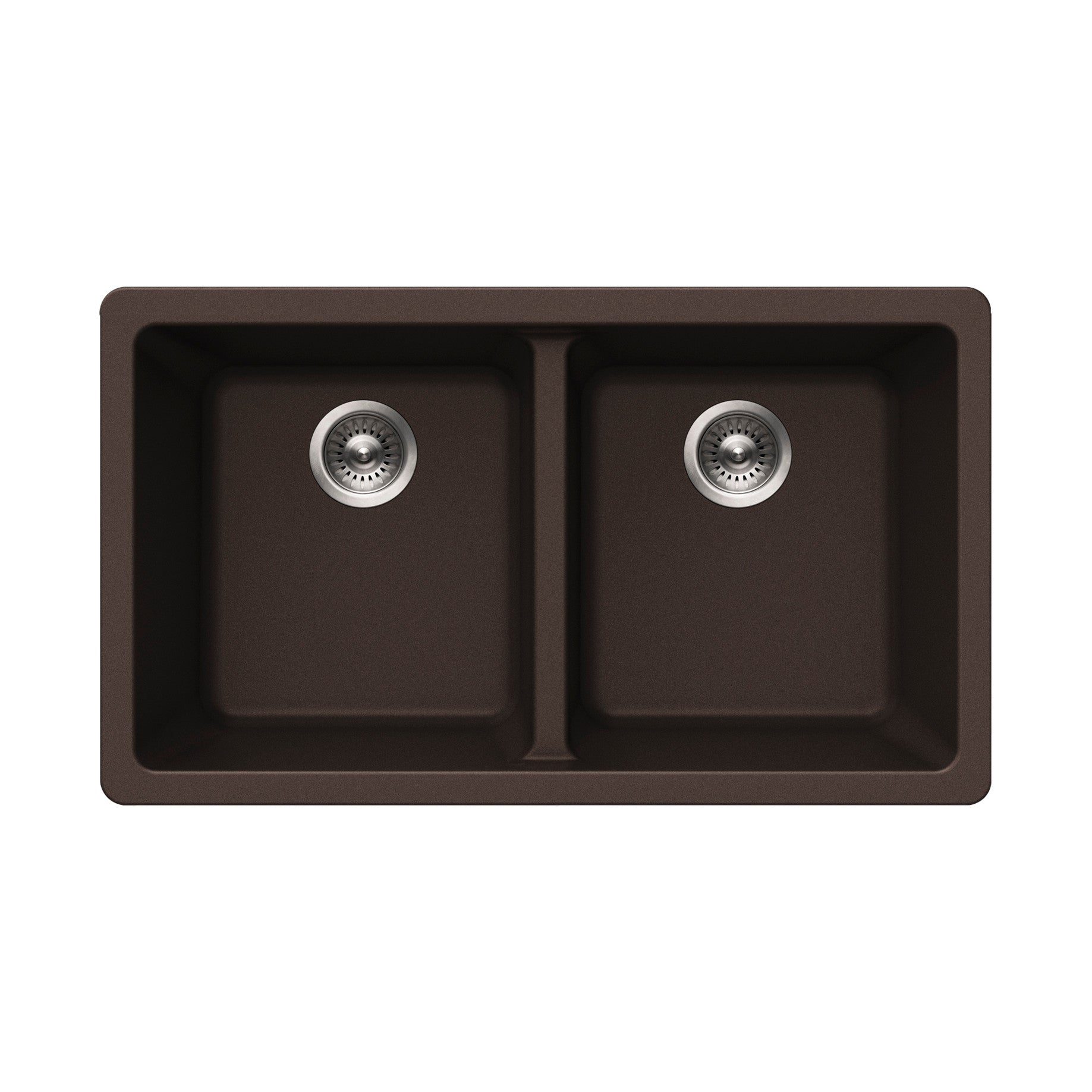 Houzer Quartztone 31 inch Granite Composite Undermount 50/50 Double Bowl Kitchen Sink - M-300U