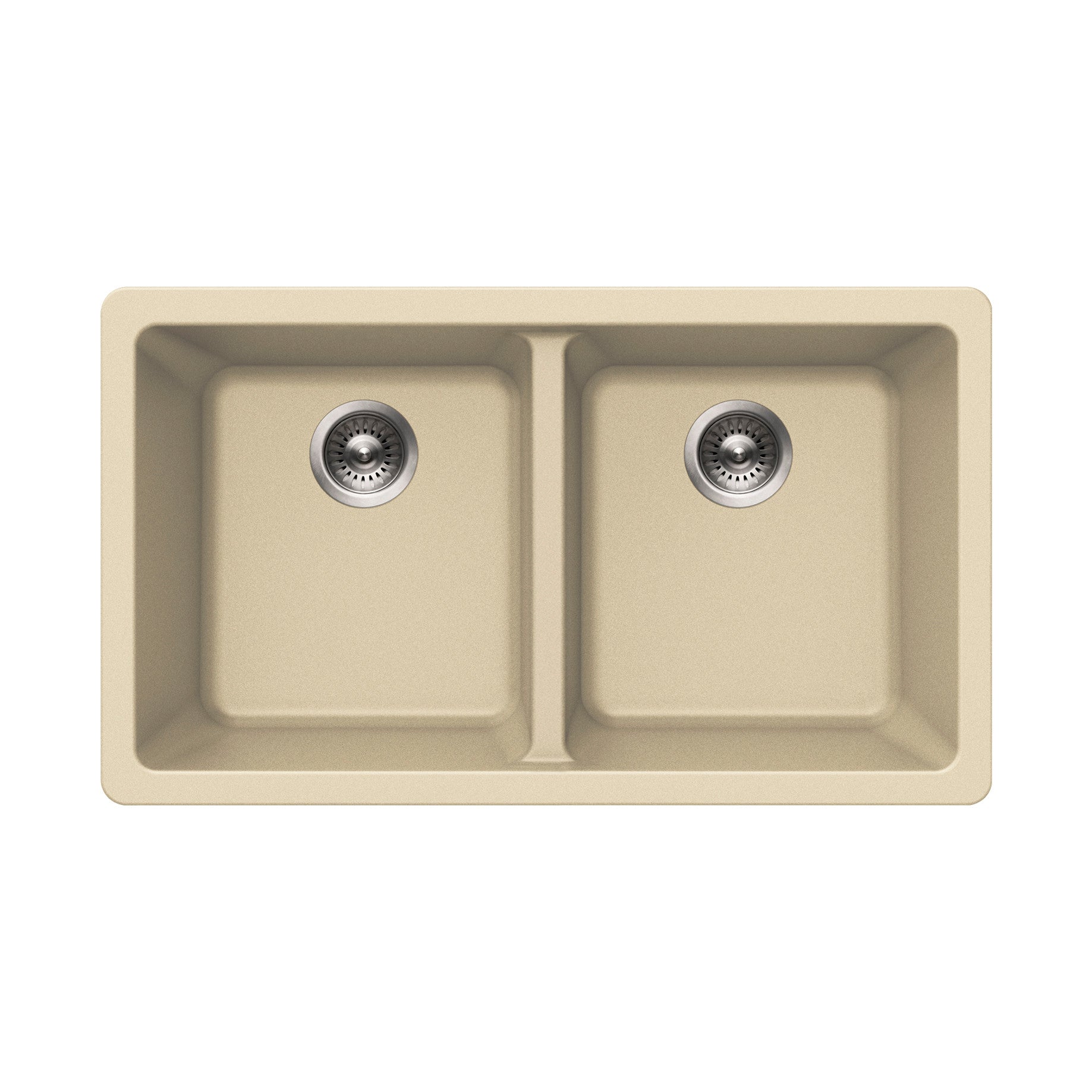 Houzer Quartztone 31 inch Granite Composite Undermount 50/50 Double Bowl Kitchen Sink - M-300U