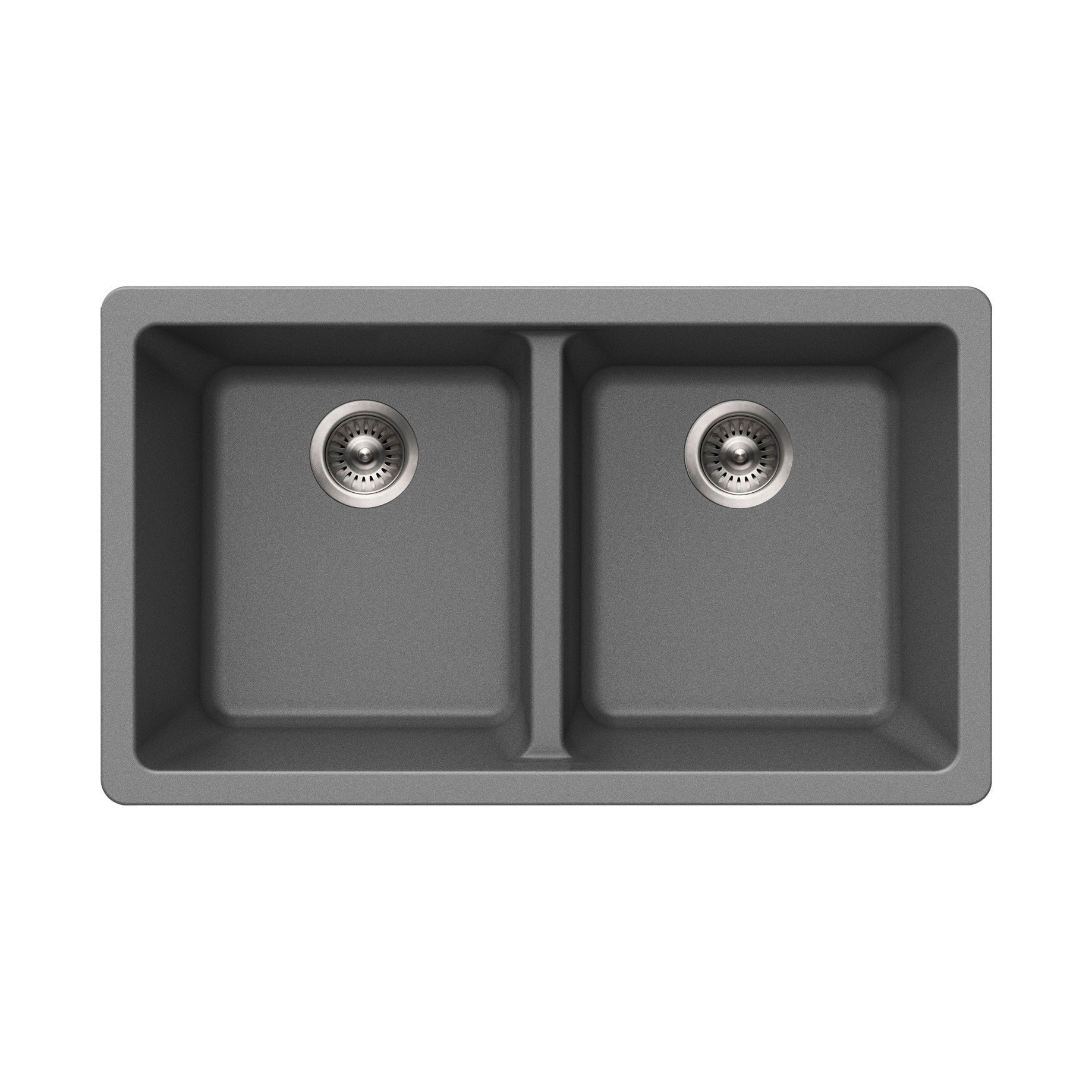 Houzer Quartztone 31 inch Granite Composite Undermount 50/50 Double Bowl Kitchen Sink - M-300U