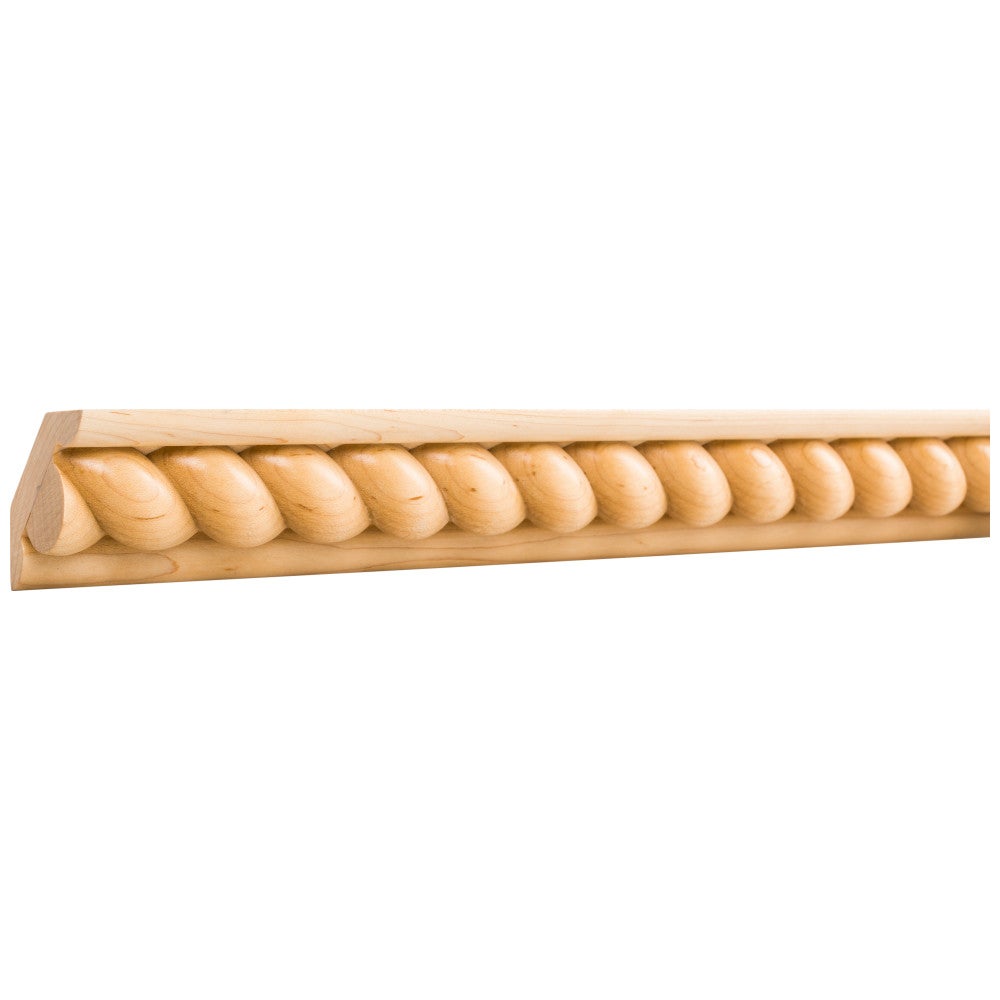 Hardware Resources 1-1/16" D x 2-3/4" H Poplar Rope Corner Moulding