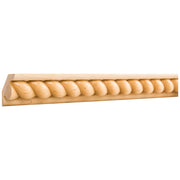 Hardware Resources 1-1/16" D x 2-3/4" H Poplar Rope Corner Moulding