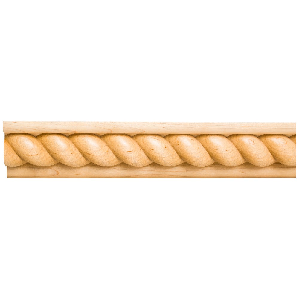 Hardware Resources 1-1/16" D x 2-3/4" H Poplar Rope Corner Moulding