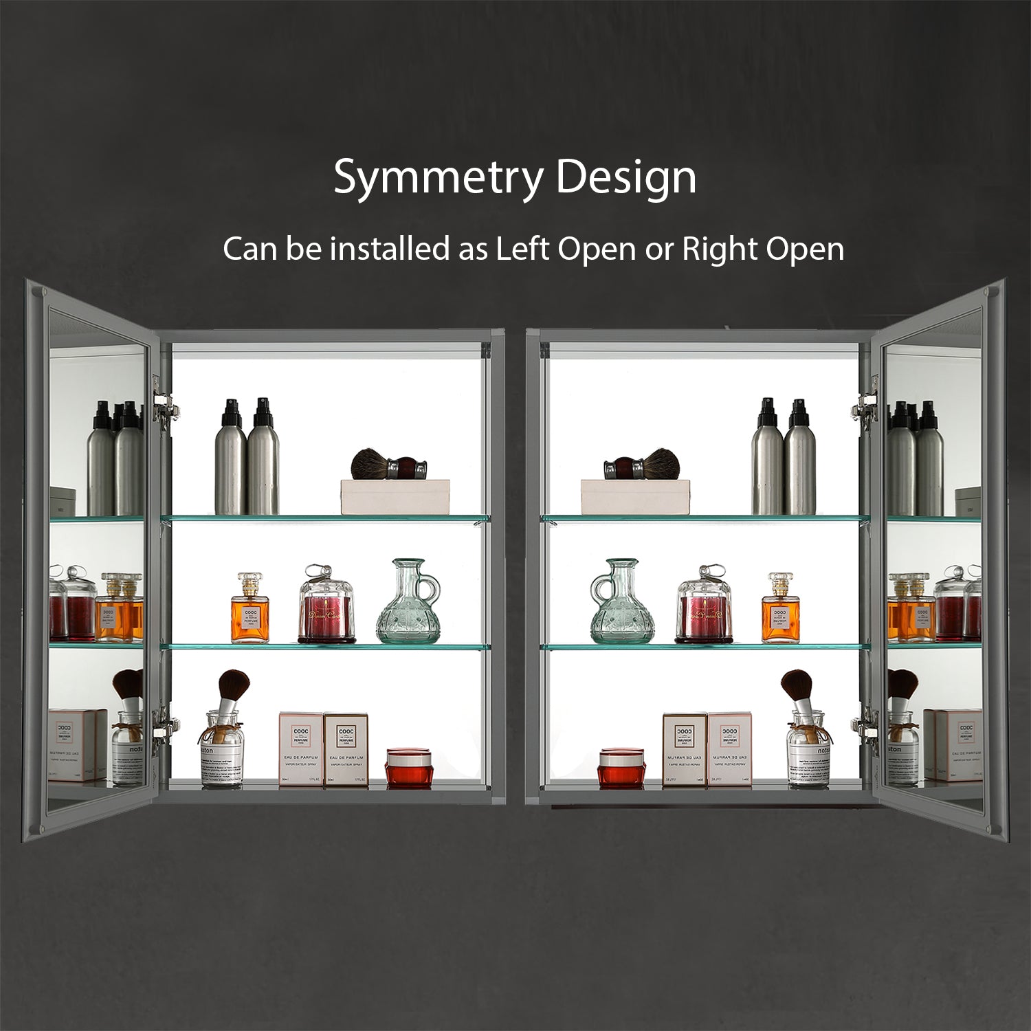 Aluminum Medicine Cabinet with Mirror - MC8 1620